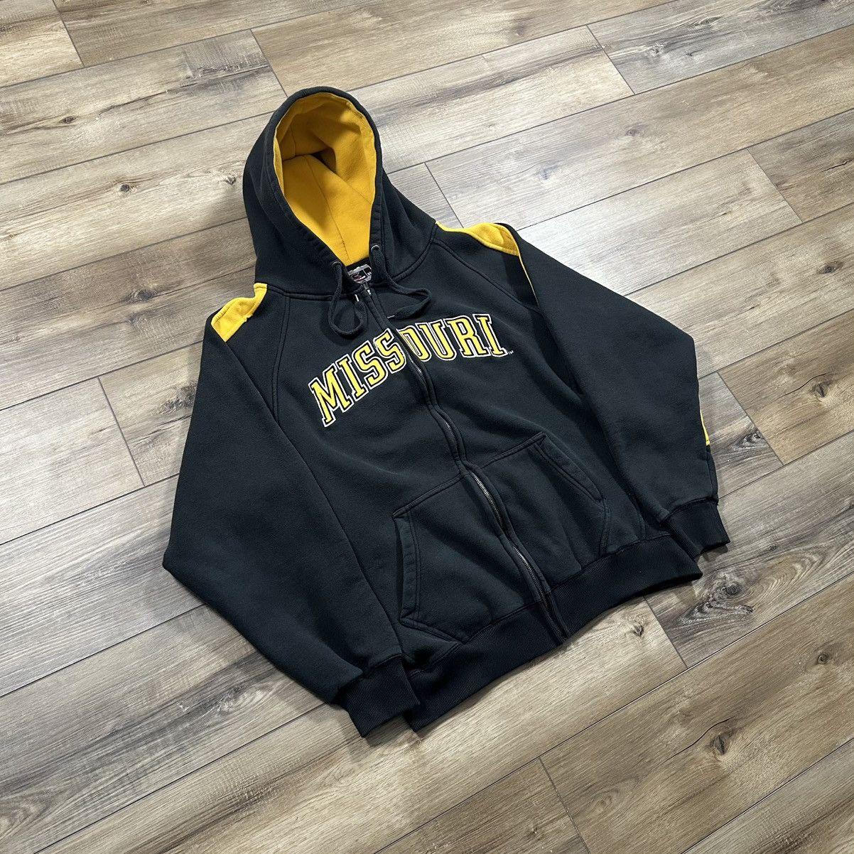 Colosseum Athletics Vintage 90s Missouri Tigers Mizzou Zip Up Jacket Size US XL / EU 56 / 4 - 2 Thumbnail