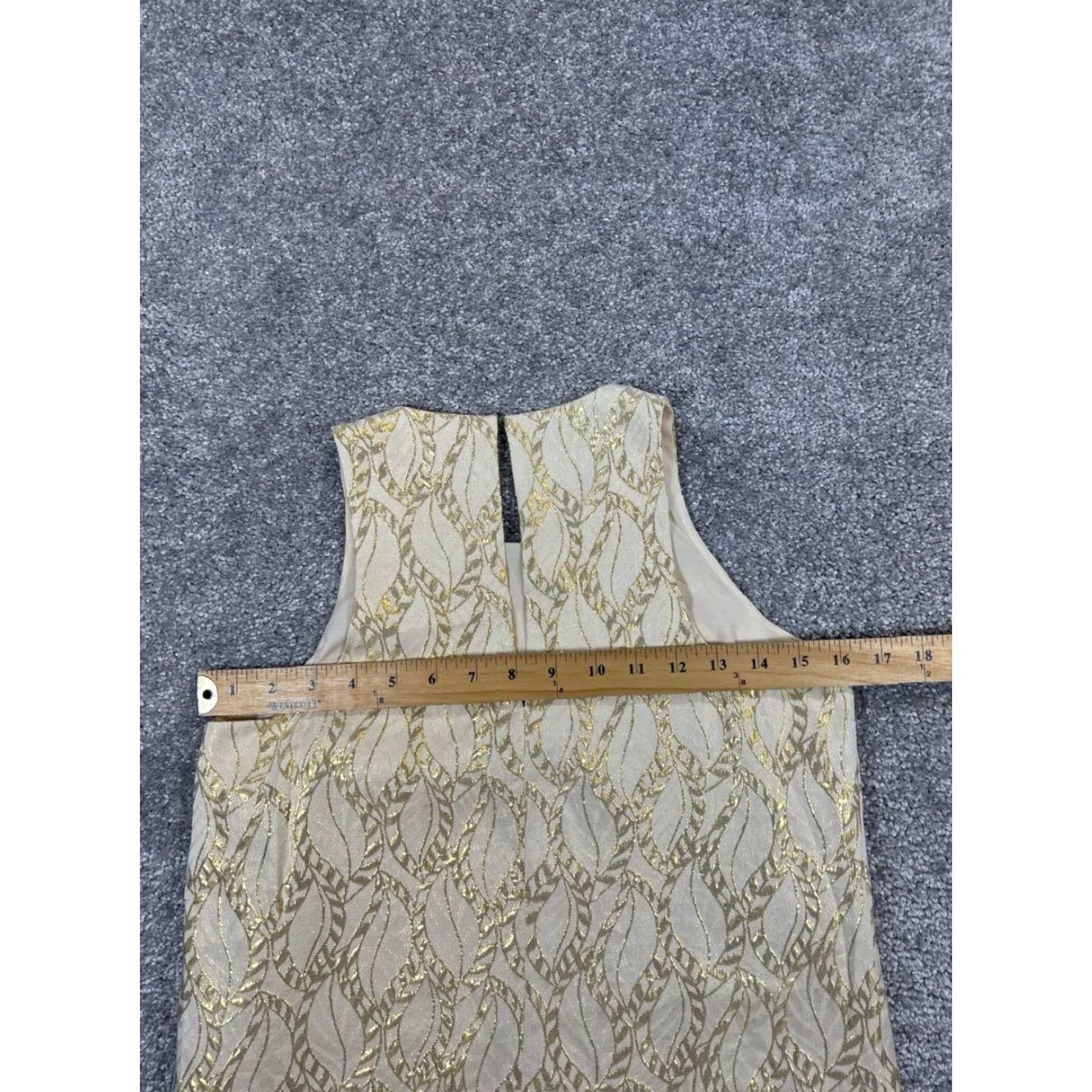 Lilly Pulitzer Lilly Pulitzer Dress Womens XS Beige Silk Fringe Sleeveless A-Line/Shift/Sheath Party Cocktail Wedding Casual Short Size XS / US 0-2 / IT 36-38 - 5 Thumbnail