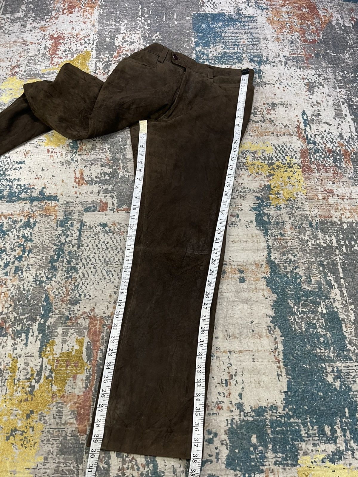 Katharine Hamnett London Katharine Hamnett Sheepskin Suede Leather Pants Size 28" / US 6 / IT 42 - 13 Thumbnail
