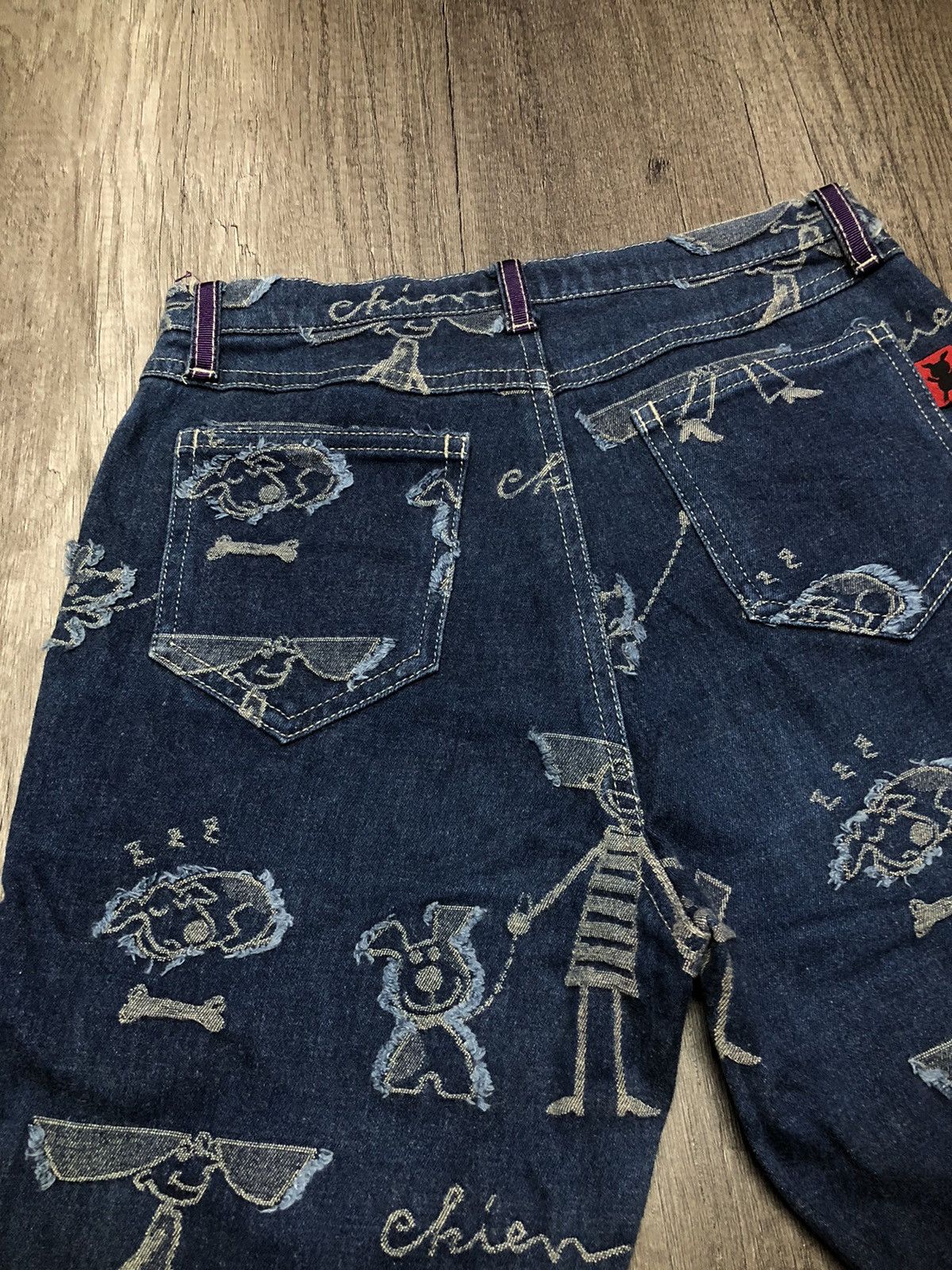 Japanese Brand VINTAGE OLLEBOREBLA STRETCH JEANS FULL PRINT Size 27" / US 4 / IT 40 - 8 Thumbnail
