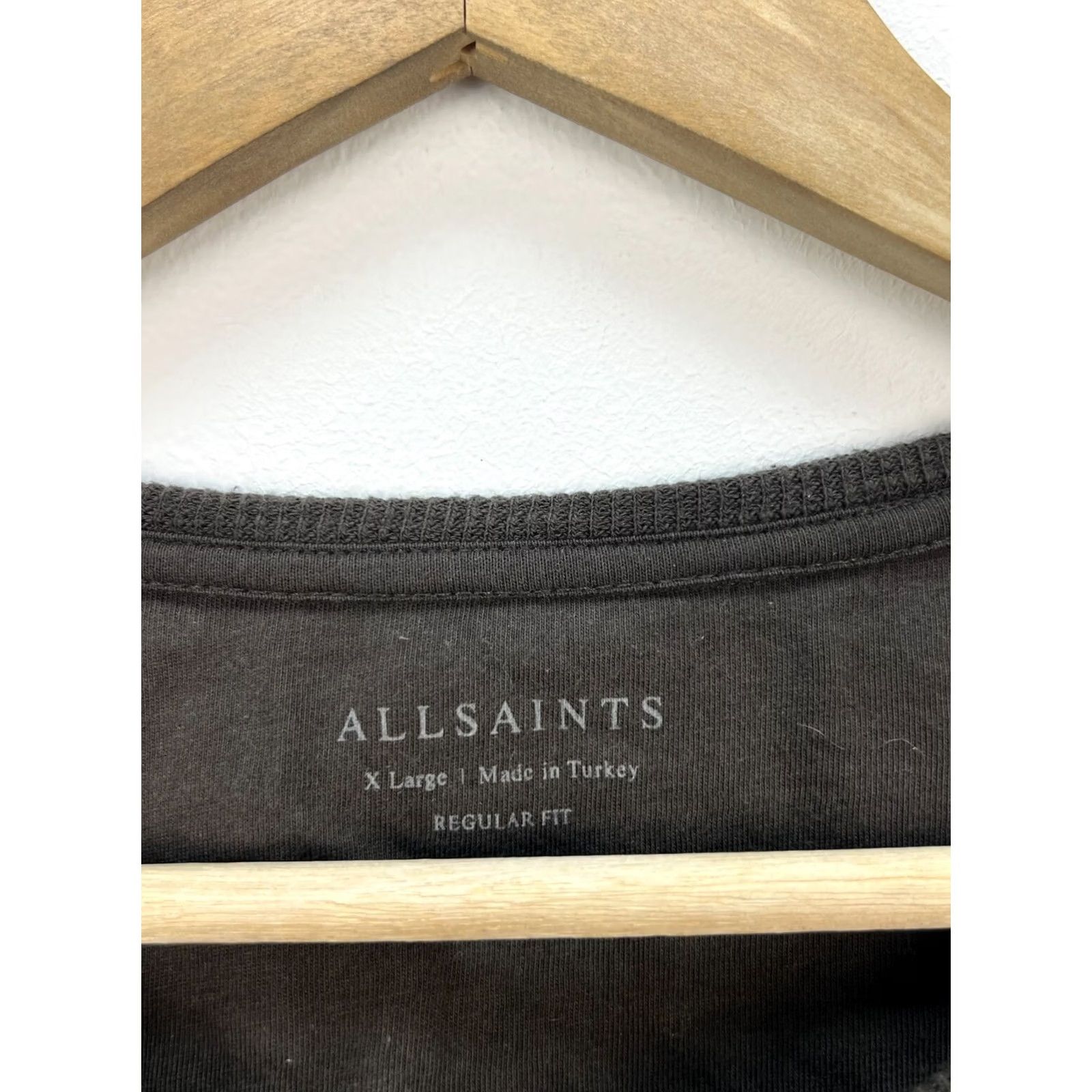Allsaints AllSaints Sweatshirt Textured Crew Neck L Mens XL Some khaki gray Size US L / EU 52-54 / 3 - 3 Thumbnail