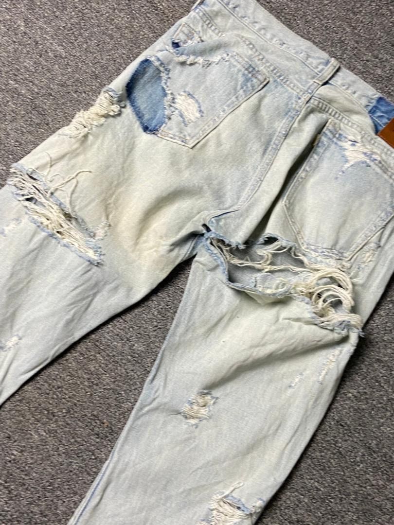 Japanese Brand RNA Alternative Syndrom Ripped Jeans (143) Size US 32 / EU 48 - 2 Thumbnail