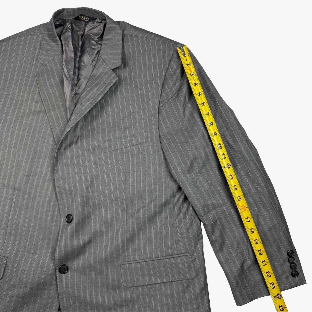 Jos. A. Bank Jos A Bank Men's Cotton Wool Tailored Fit 2-Button Blazer Gr Size 48R - 11 Thumbnail