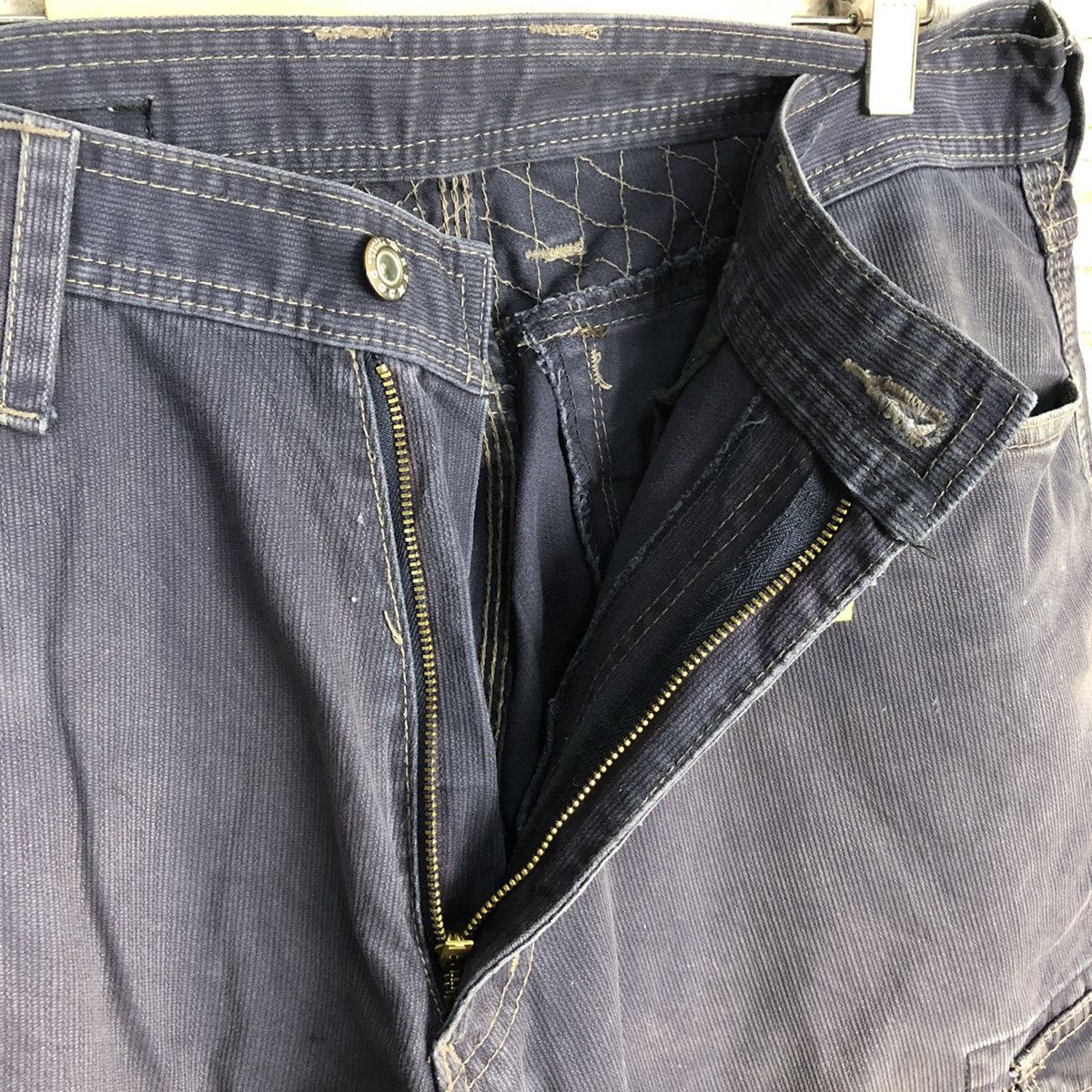 Faded Glory Dogman Purple Cargo Multipocket Pants #A745 Size US 34 / EU 50 - 17 Thumbnail
