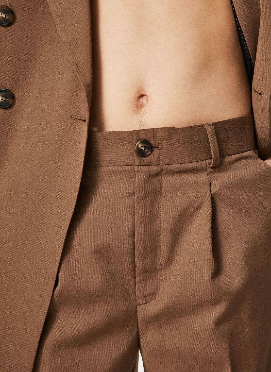 Han Kjobenhavn !DS! AW22 Han Kjobenhavn Boxy Suit Brown Casual Pants Size US 32 / EU 48 - 3 Thumbnail