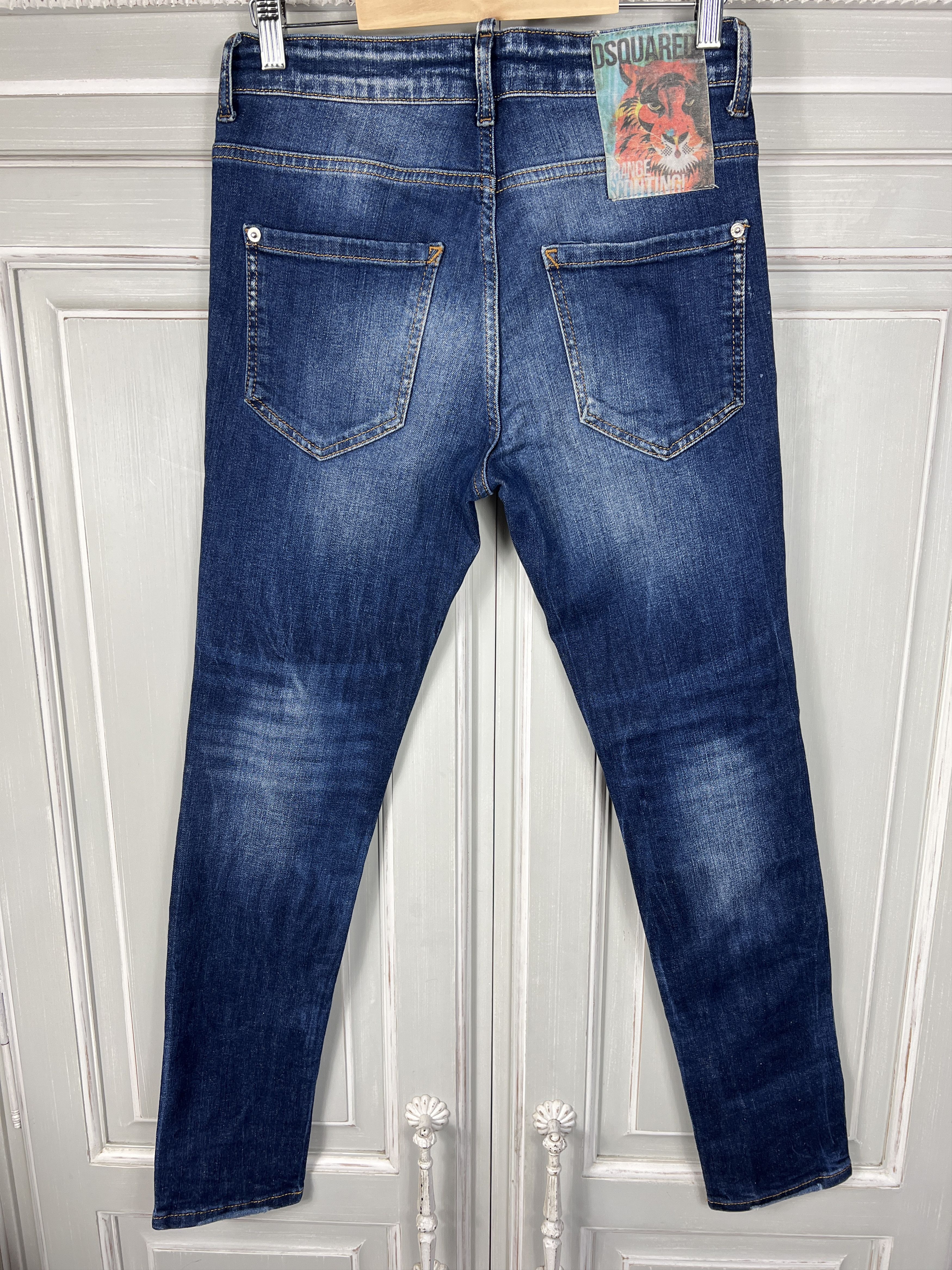 Dsquared2 DSQUARE2 BLUE DENIM SLIM JEANS Size US 30 / EU 46 - 4 Thumbnail