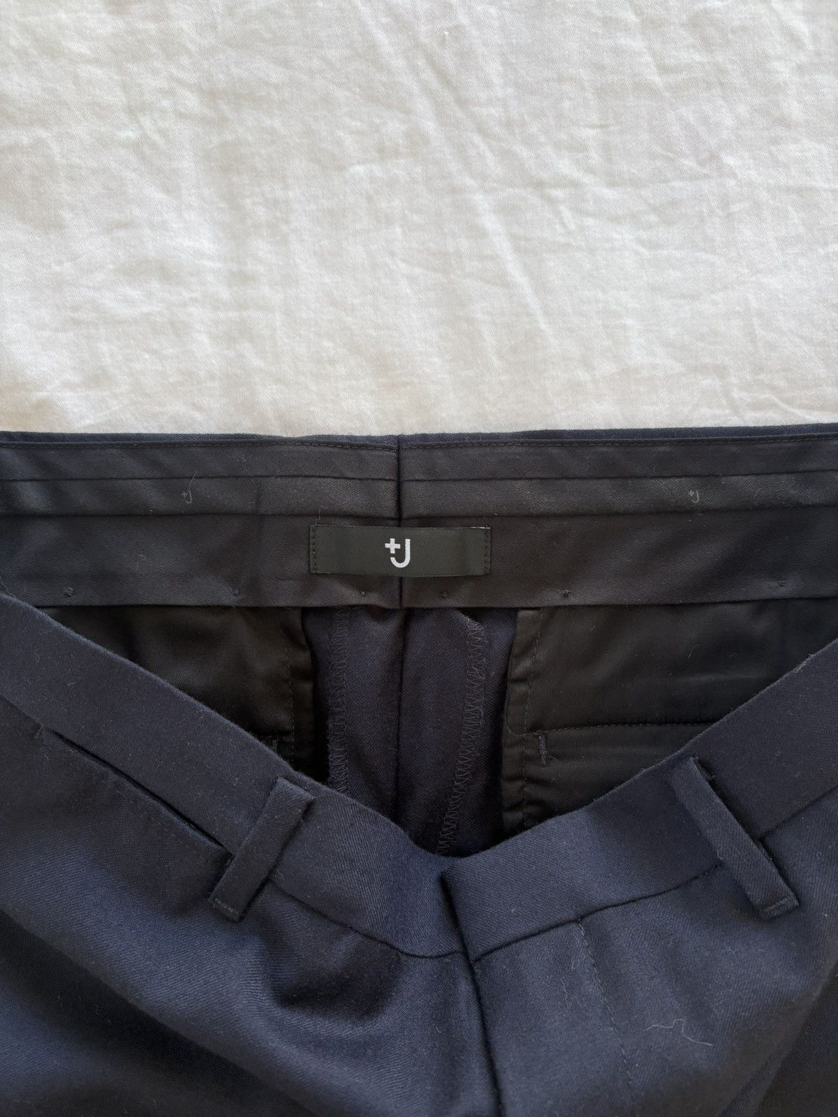 Jil Sander × Uniqlo +J wool pants - navy Size US 31 - 3 Thumbnail