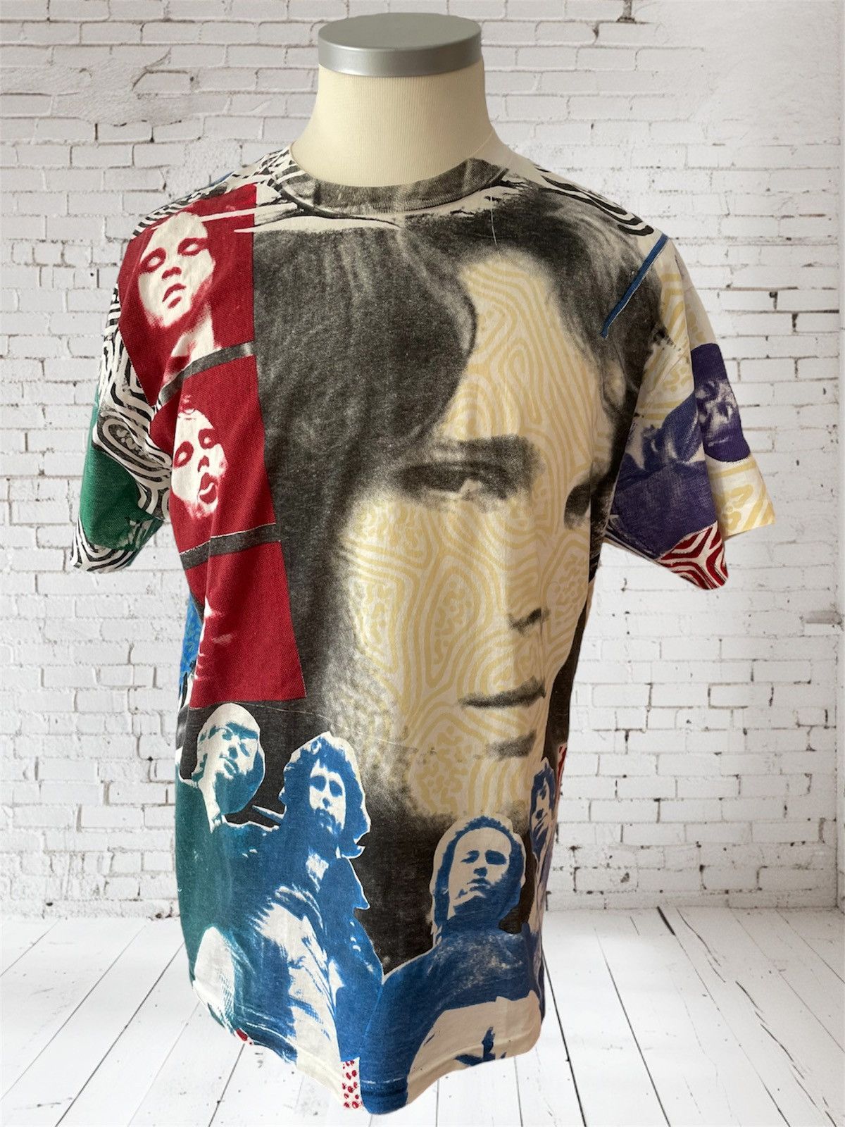 Hanes Vintage The Doors T-Shirt, AOP On White Base, Early 1990s Size US XL / EU 56 / 4 - 1 Thumbnail