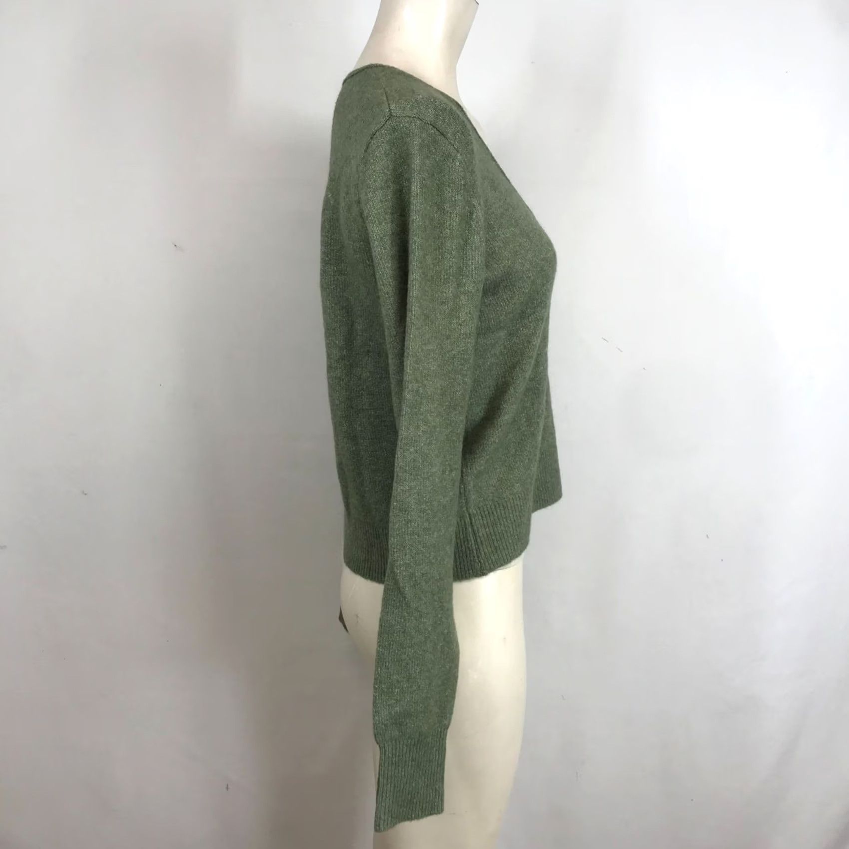 Vintage AERIE GREEN Sweater Womens Small Long Sleeve Round Neck Pullover Size S / US 4 / IT 40 - 4 Thumbnail
