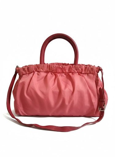 Prada Vintage PRADA 2 Way Pink Nylon Tessuto Bag Size ONE SIZE - 2 Thumbnail