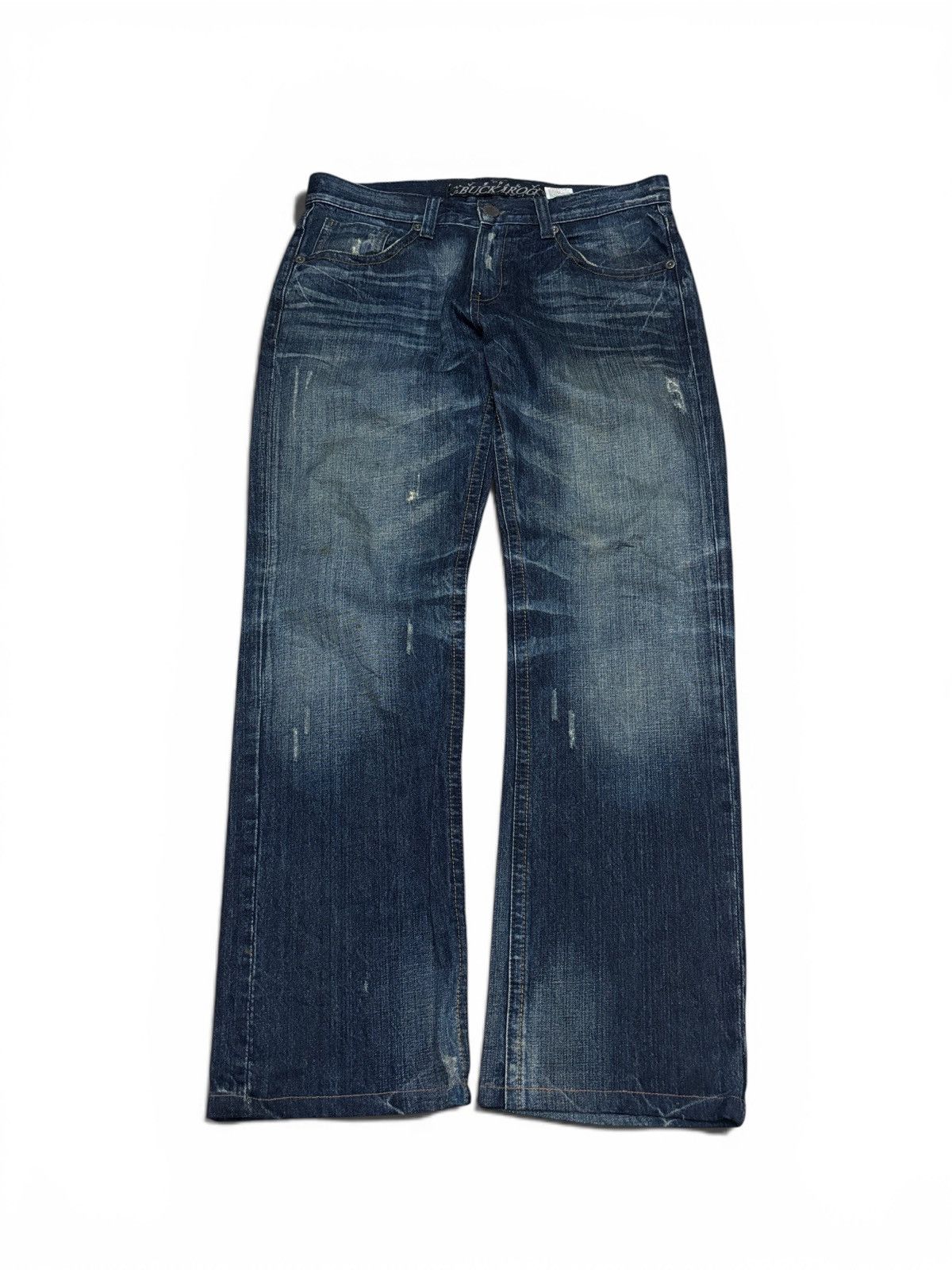 BUCKAROO Buckaroo Jeans Flare Distressed Denim Jeans Size US 36 / EU 52 - 2 Thumbnail