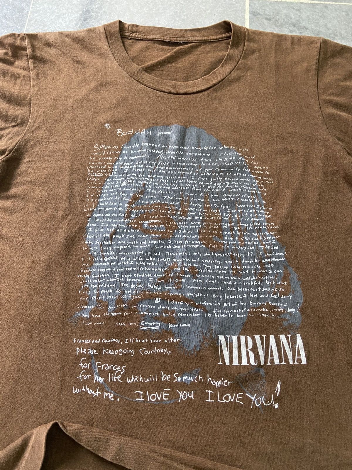 Nirvana Vintage 90s Boddah Kurt Cobain Nirvana Tee Size US S / EU 44-46 / 1 - 8 Thumbnail