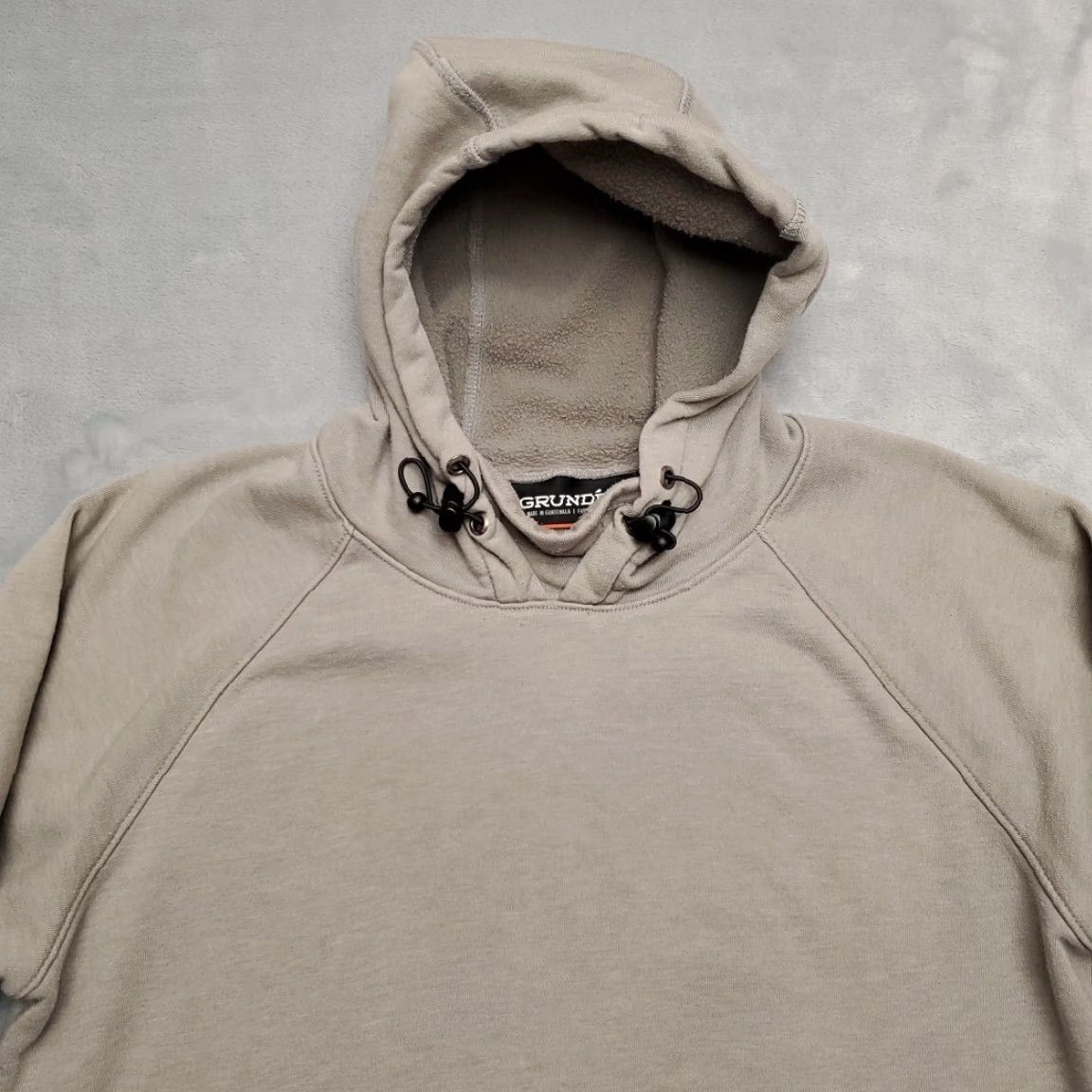 Vintage VINTAGE Grundens Hoodie Mens S Tan Heavyweight Hooded Cotton Blend Fishing Sweatshirt Size US S / EU 44-46 / 1 - 3 Thumbnail