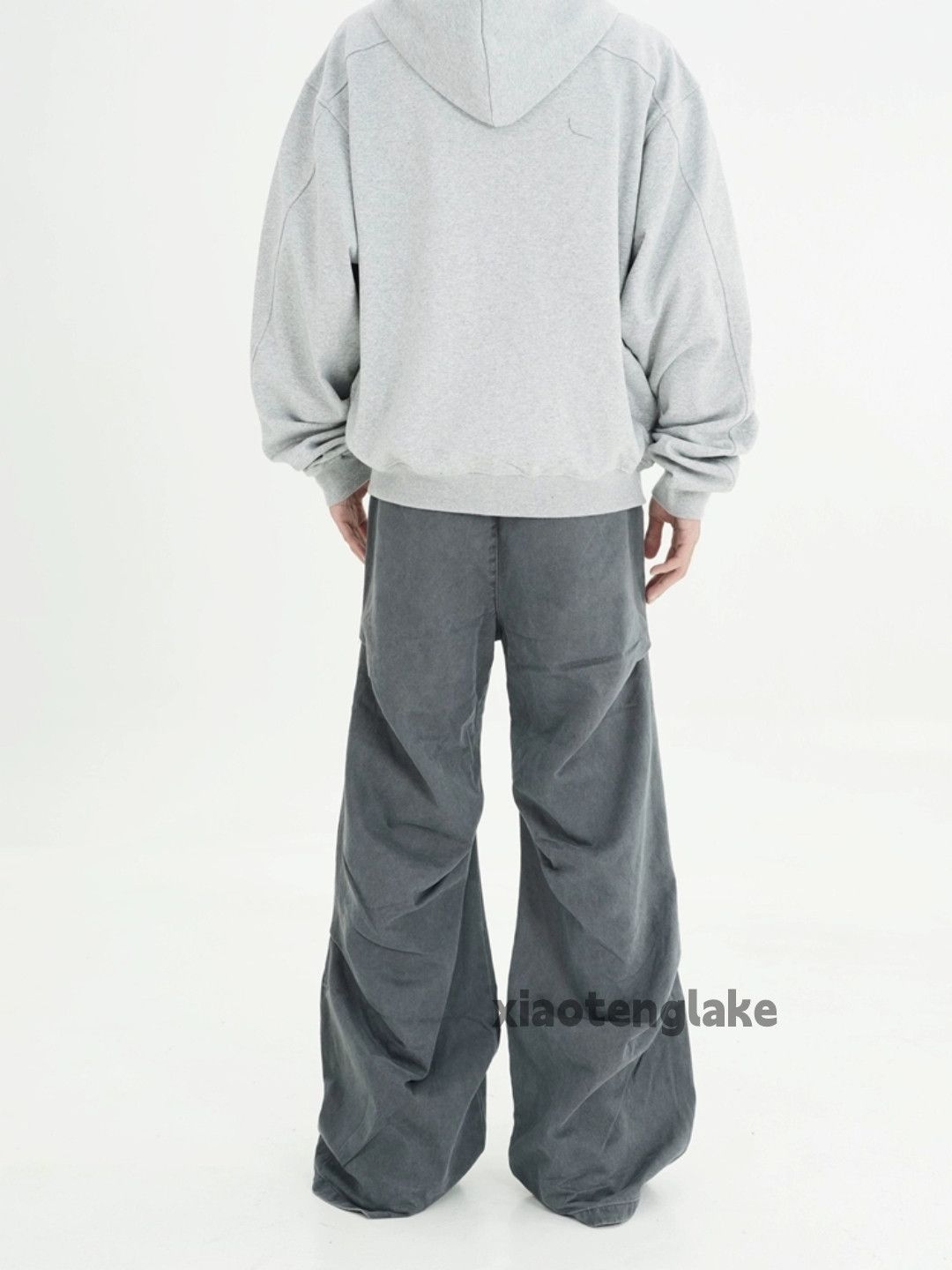 Designer × Japanese Brand × Vintage utility washed faded cleanfit pleated baggy flared pants Size US 33 - 4 Thumbnail