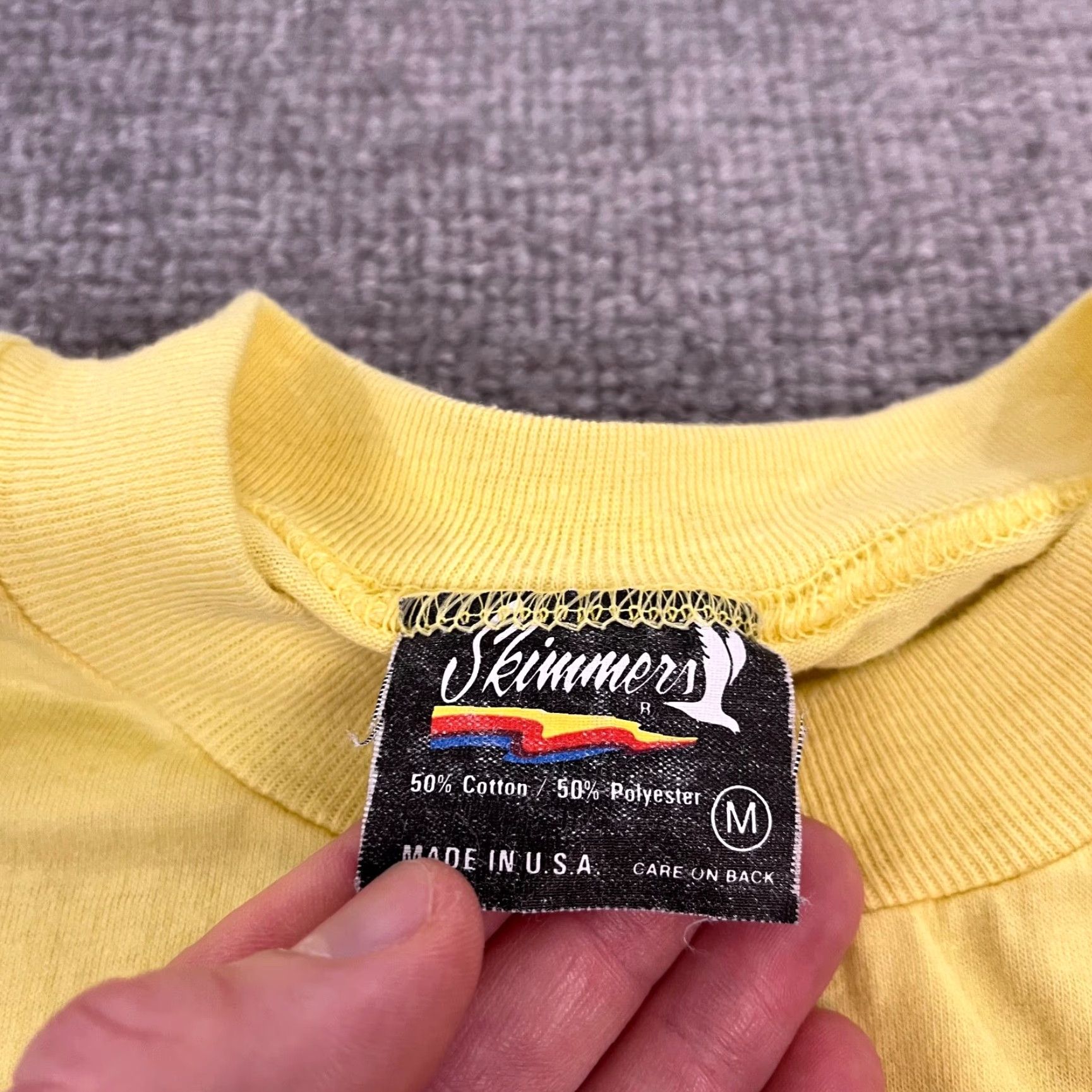 Vintage VINTAGE Skimmers Shirt Mens M Yellow Music Brasm Works Trumpet Graphic T Size US M / EU 48-50 / 2 - 3 Thumbnail