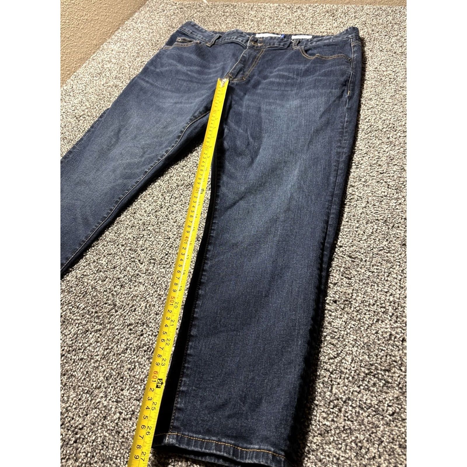 Denime Peter Manning Jeans Mens 38x26 Blue Denim Standard Fit Designer Stretch - Vintage Size US 38 / EU 54 - 5 Thumbnail