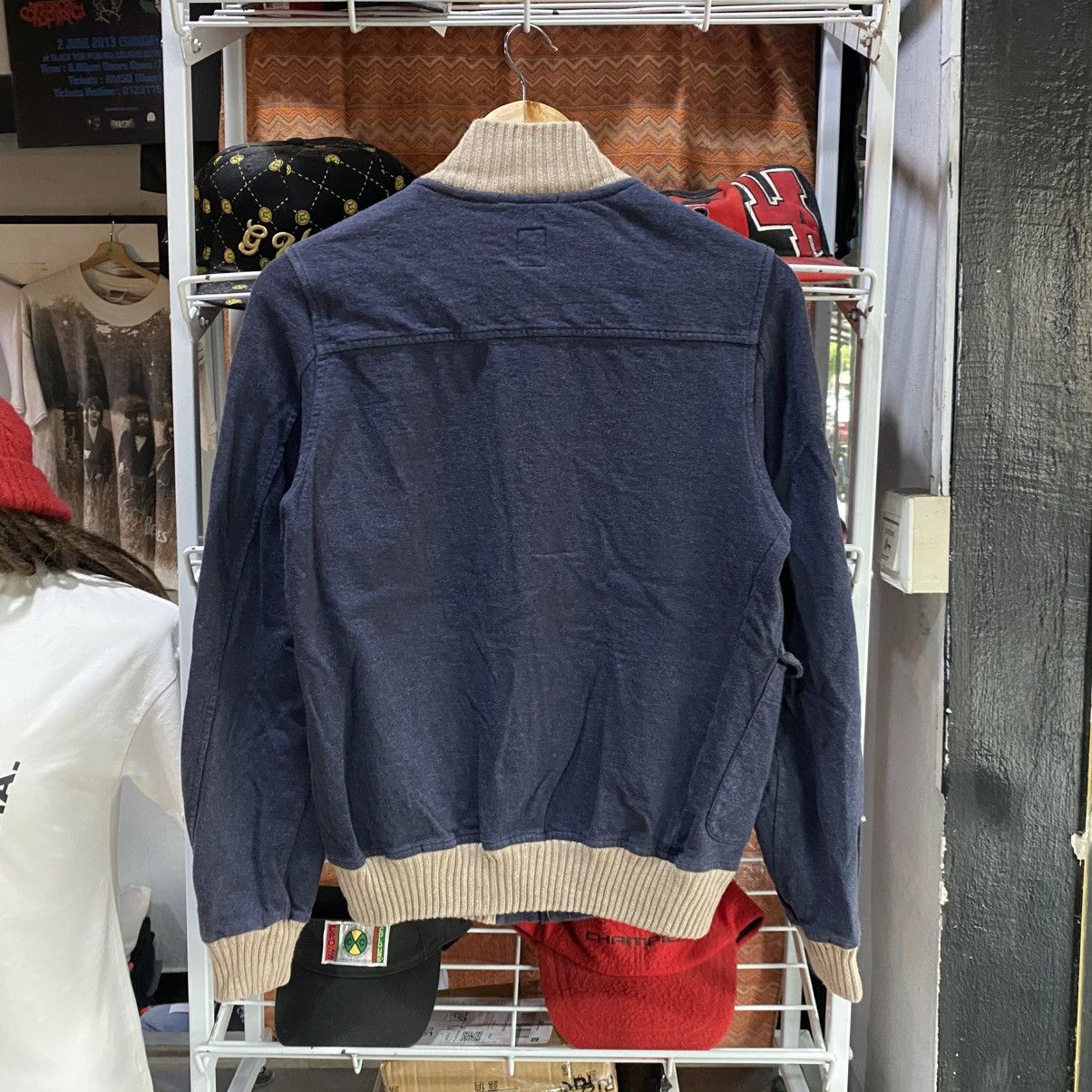 Eleventy Eleventy navy blue casual wool & cotton Jacket Size US S / EU 44-46 / 1 - 2 Thumbnail