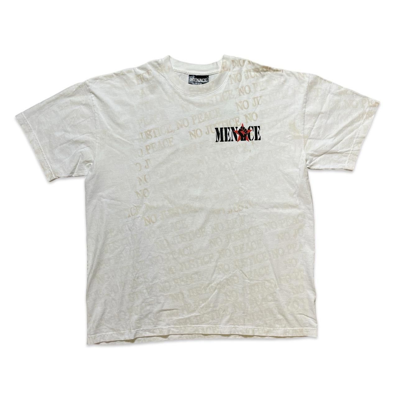 Designer MENACE “No Justice No Peace” heat reactive tee Size US XL / EU 56 / 4 - 1 Thumbnail
