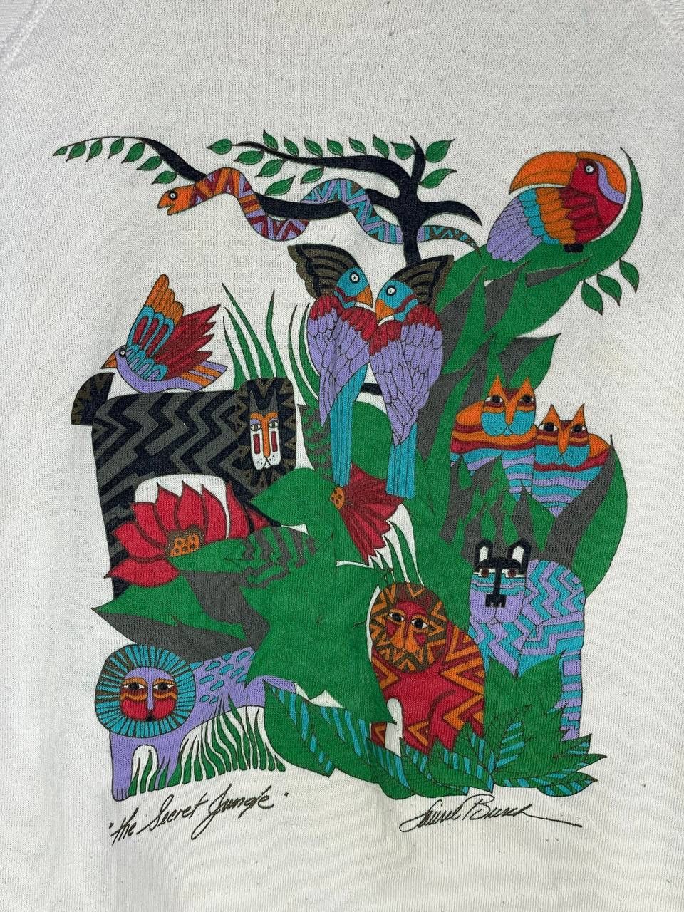 Other Vintage 80s art animal habitat amazon safari sweatshirt L Size US L / EU 52-54 / 3 - 7 Thumbnail