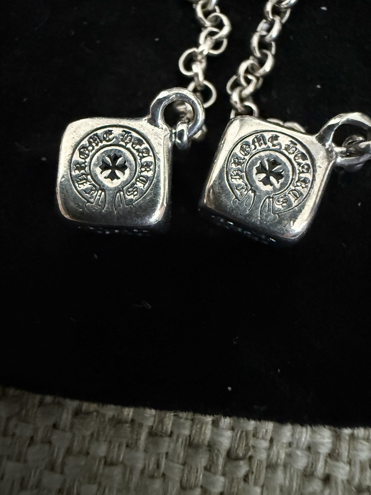 Chrome Hearts RARE! Chrome Hearts .925 Sliver Dices Earring Size ONE SIZE - 3 Thumbnail