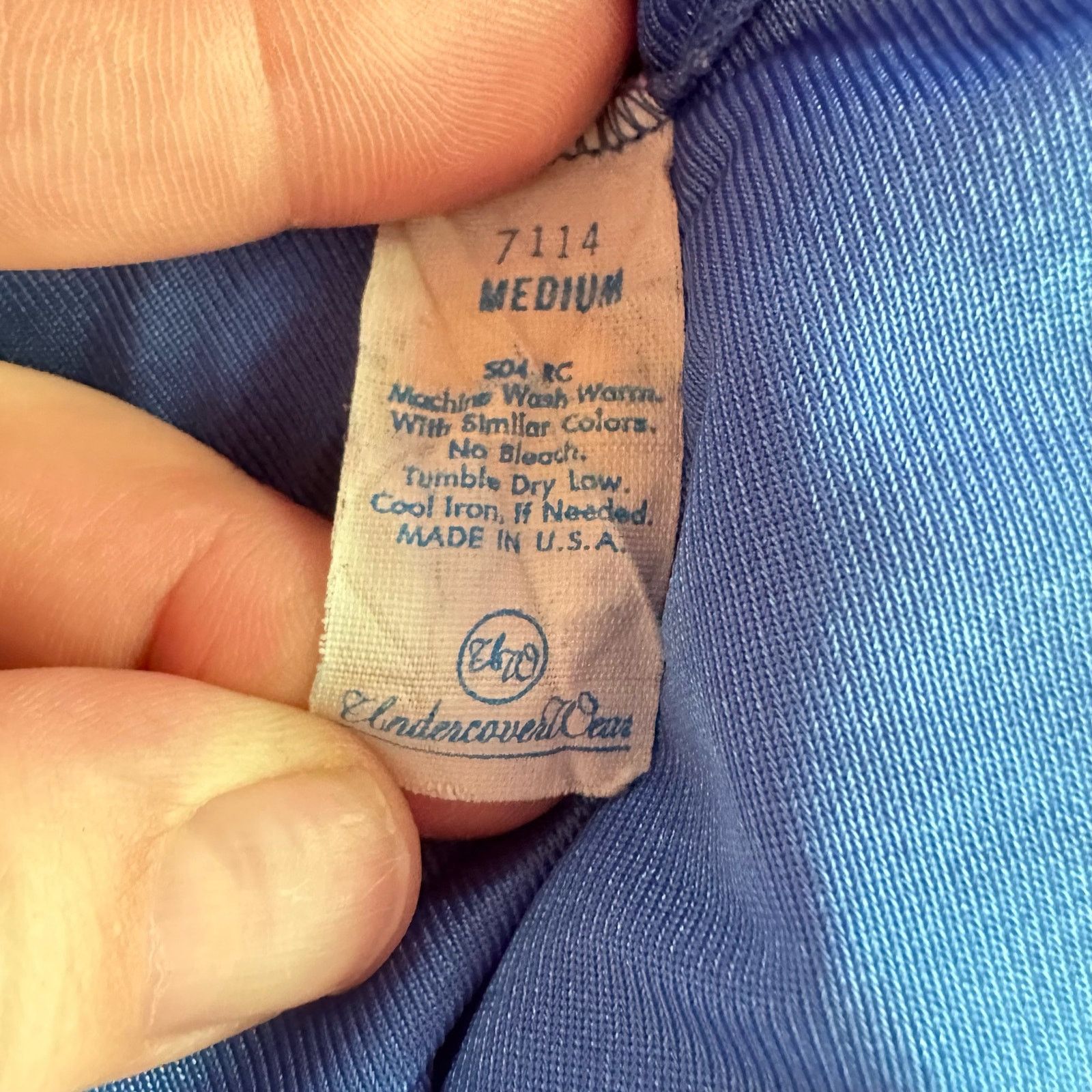 Other Vintage 80s Undercover Wear Blue Romper Lingerie Teddy M Size 32" / US 10 / IT 46 - 10 Thumbnail