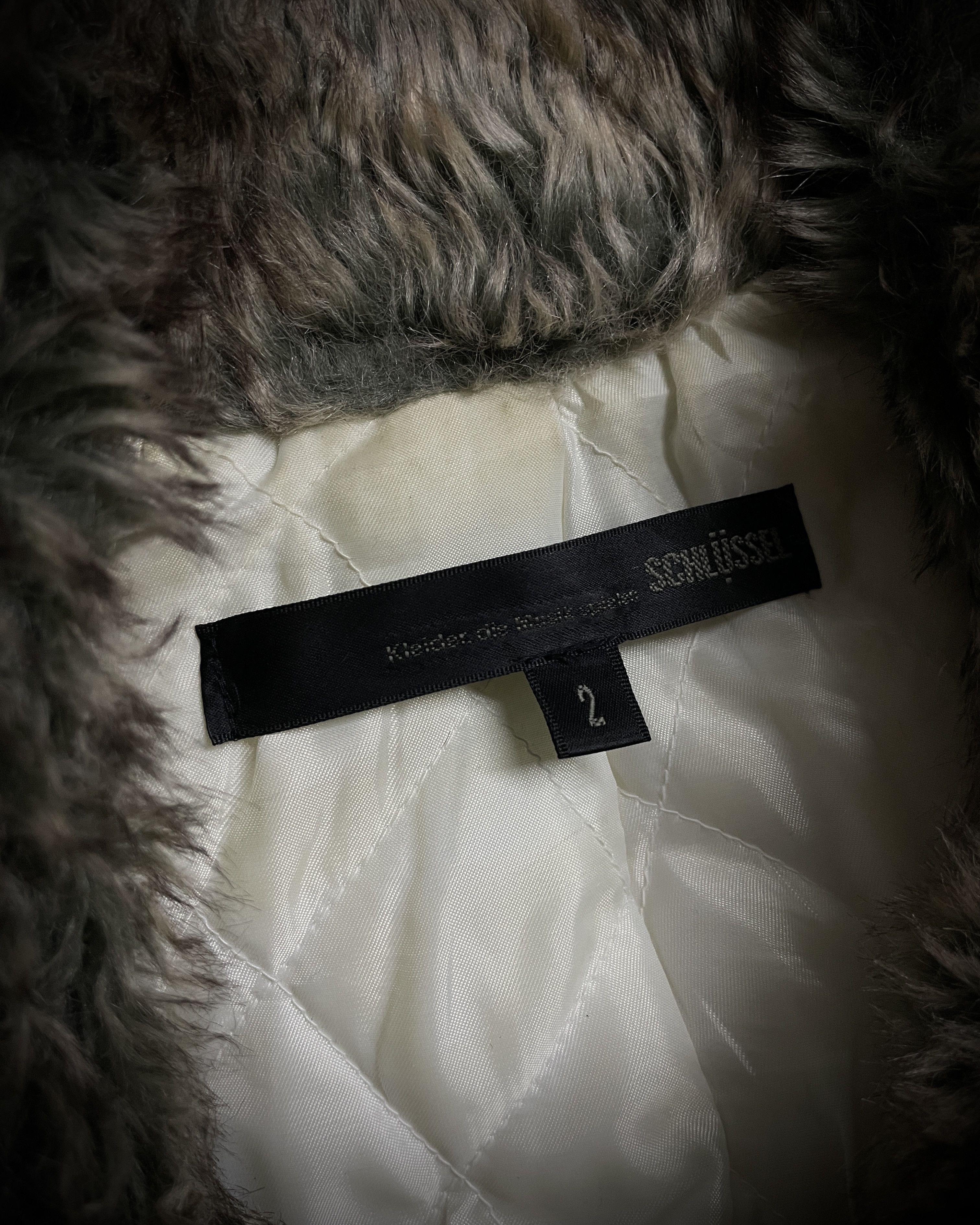 Schlussel Schlussel Aged Bone Faux Fur Rider Jacket Size US M / EU 48-50 / 2 - 9 Thumbnail