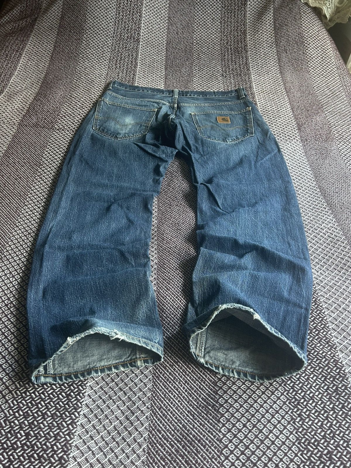 Carhartt Vintage Carhartt Bronco Pant Jeans Distressed Size 34 Baggy Size US 34 / EU 50 - 3 Thumbnail