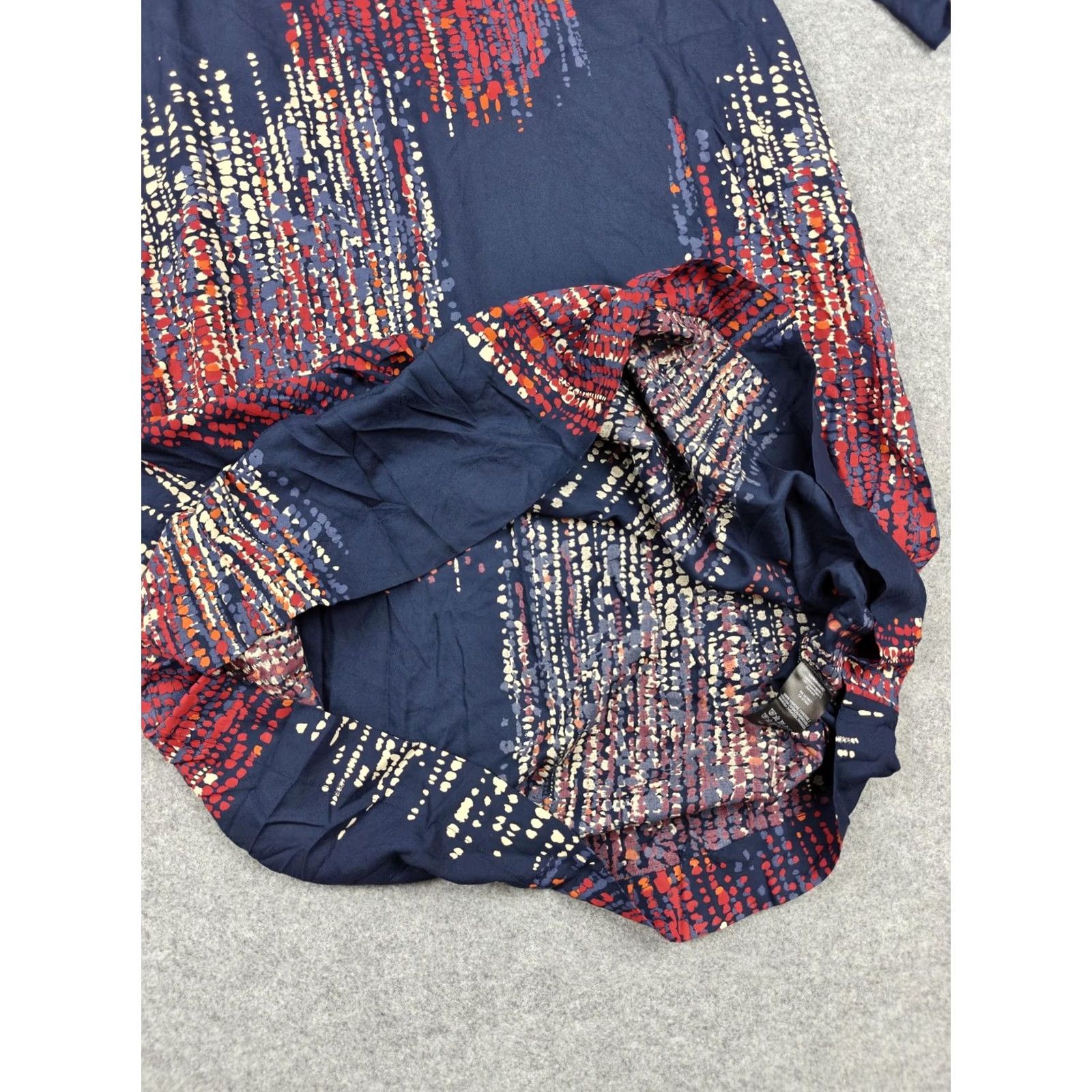 Vintage Masai Dress Womens Medium Blue MaNusala Abstract A-Line 3/4 Sleeve Midi New Size M / US 6-8 / IT 42-44 - 7 Thumbnail
