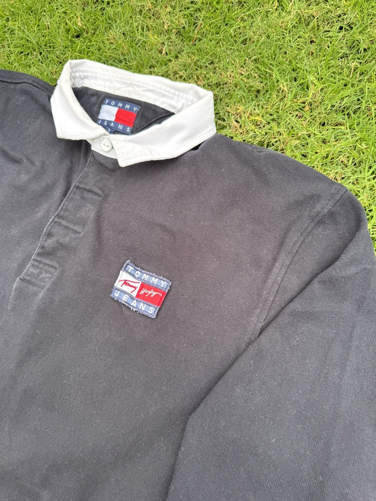 Tommy Hilfiger Tommy Jeans Street Archives Capsule Flag Logo Polo Size US L / EU 52-54 / 3 - 5 Thumbnail