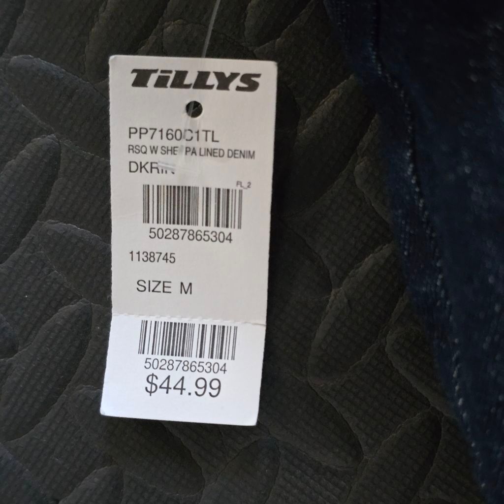 Tillys Women's Tillys Blue Sherpa Lined Denim Jean Jacket Size M Size M / US 6-8 / IT 42-44 - 7 Thumbnail