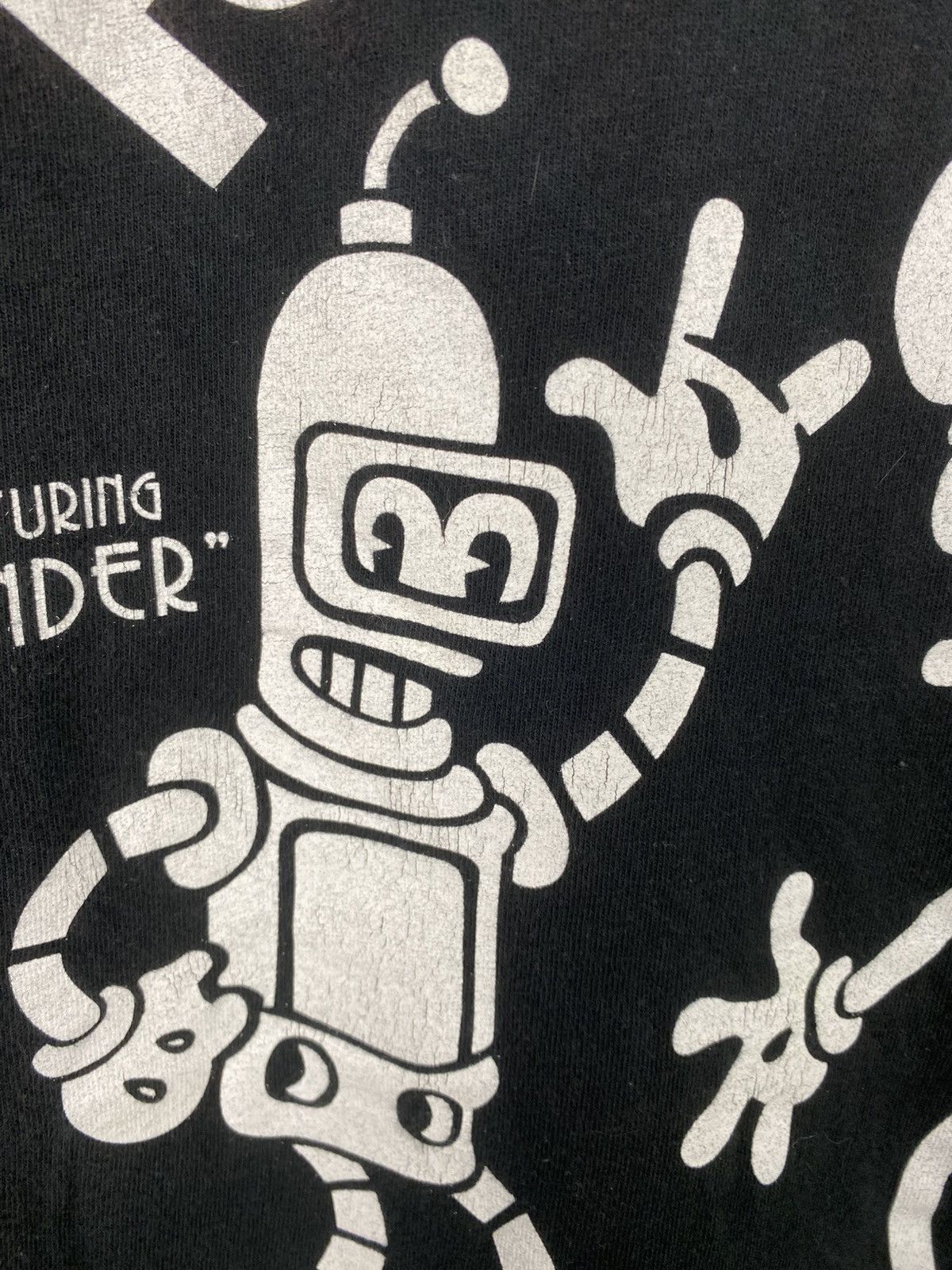 Vintage 2012 Futurama Bender & Fry "Sound Cartoon" Tee 1930s Style Size US L / EU 52-54 / 3 - 4 Thumbnail