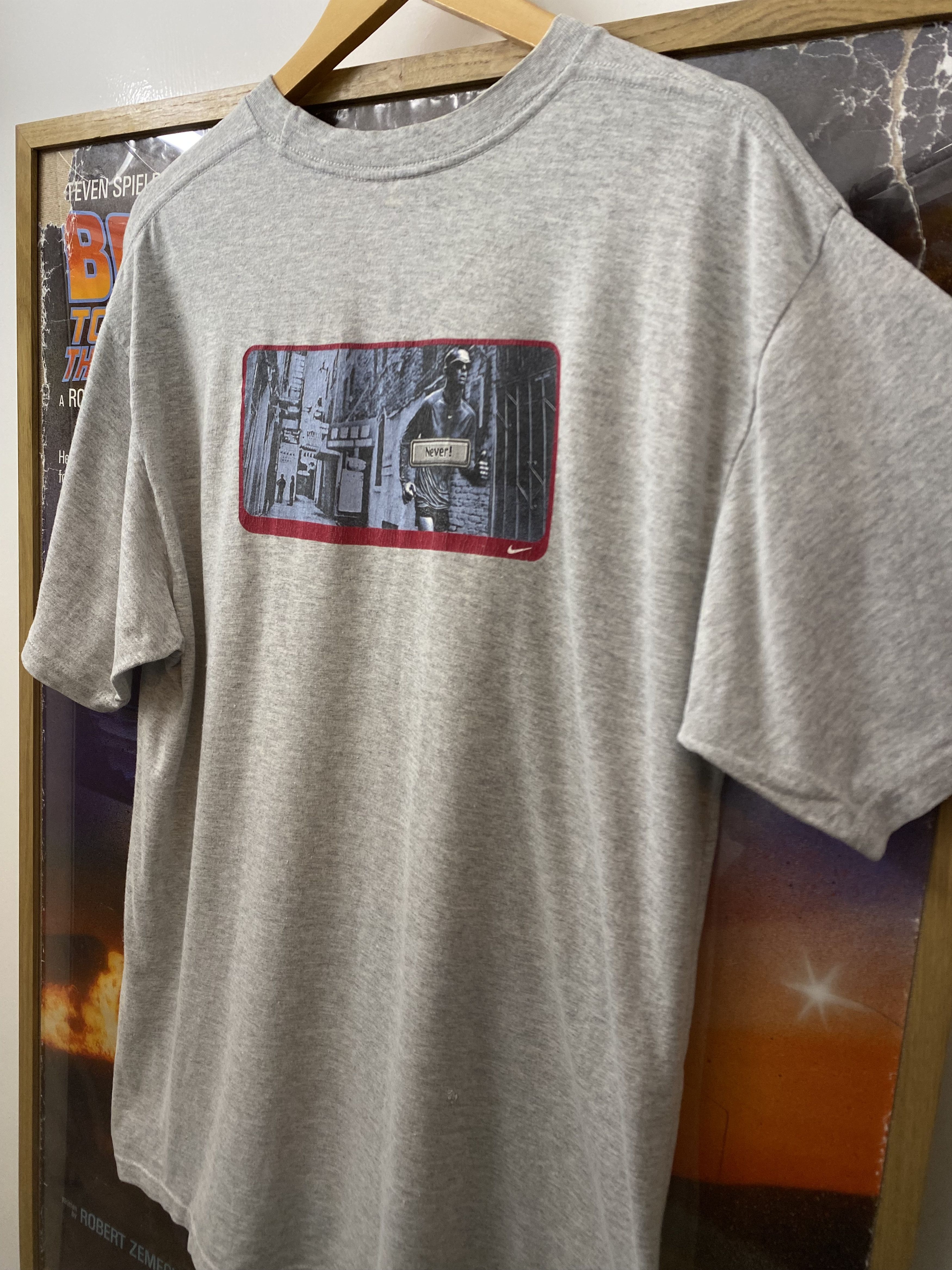 Nike 00s Nike Never Ready To Quit Running Graphic T Shirt Size US L / EU 52-54 / 3 - 3 Thumbnail