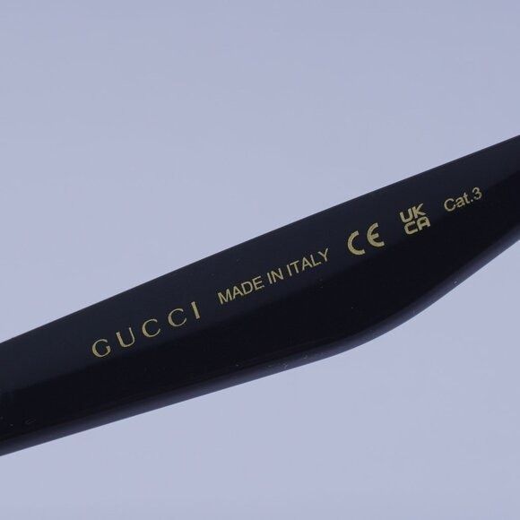 Gucci Gucci GG1641SA 003 Sunglasses Black Square Frame Size ONE SIZE - 7 Thumbnail