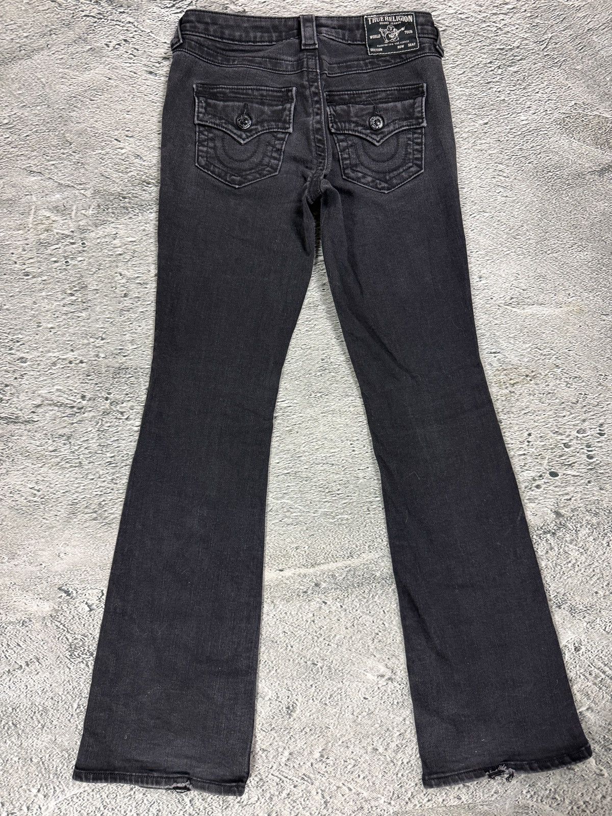 True Religion True Religion bootcut jeans black thick stitching Y2K Becca Size 25" / US 0 / IT 36 - 1 Thumbnail