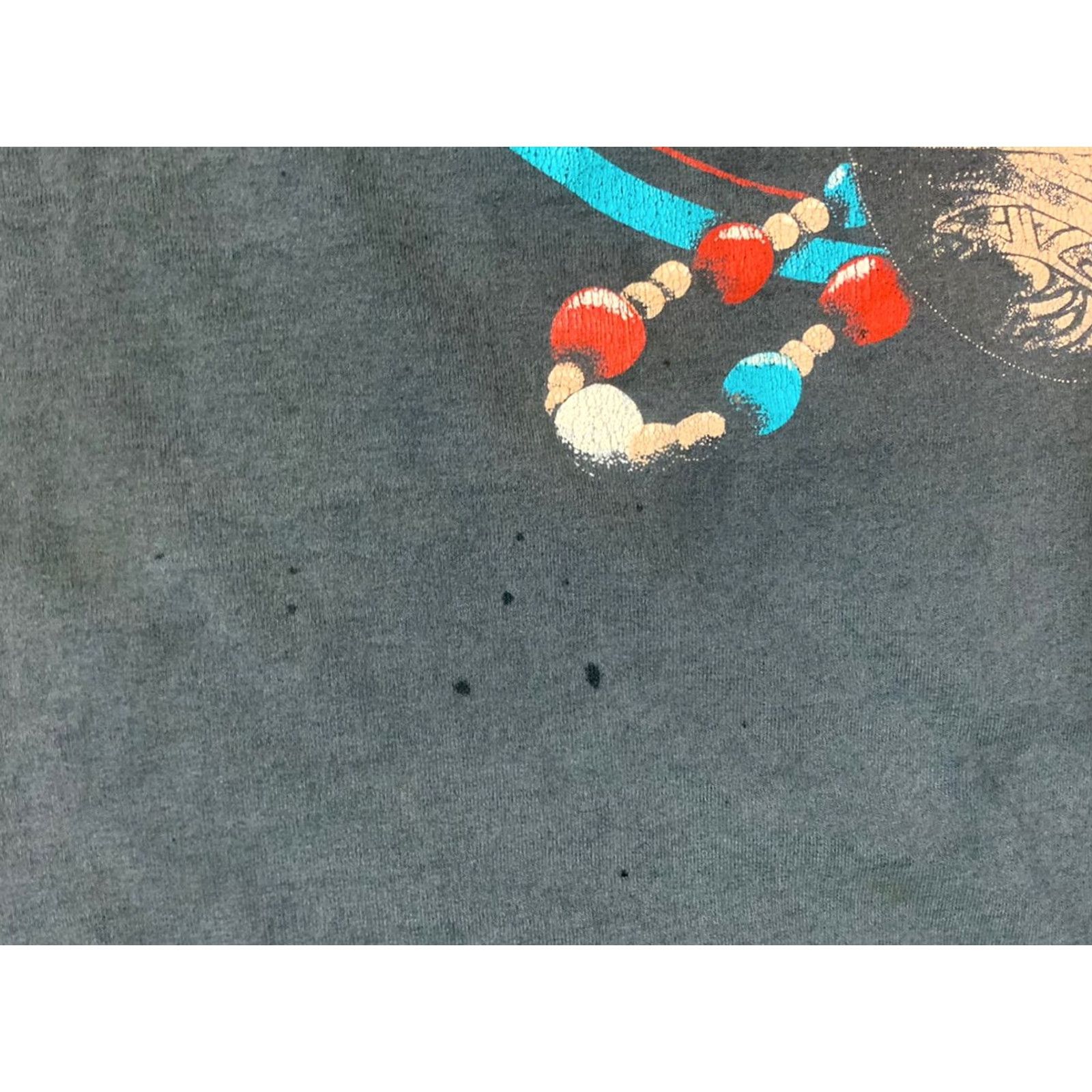 Vintage VINTAGE Screen Stars Cow Skull Southwestern T Shirt Adult Large Black Mens Size US L / EU 52-54 / 3 - 6 Thumbnail