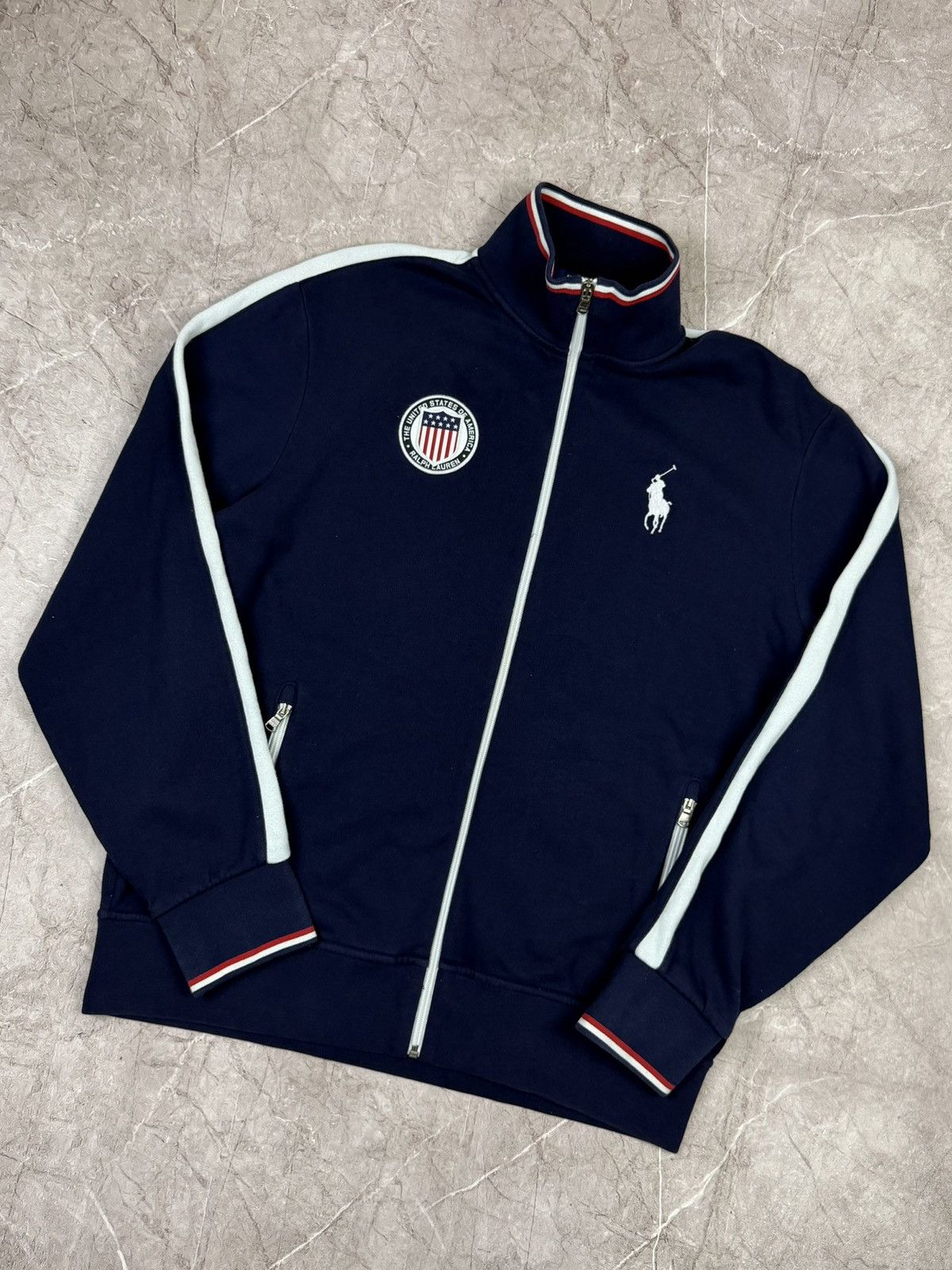 Polo Ralph Lauren Polo Ralph Lauren USA zip sweatshirt Size US L / EU 52-54 / 3 - 3 Thumbnail