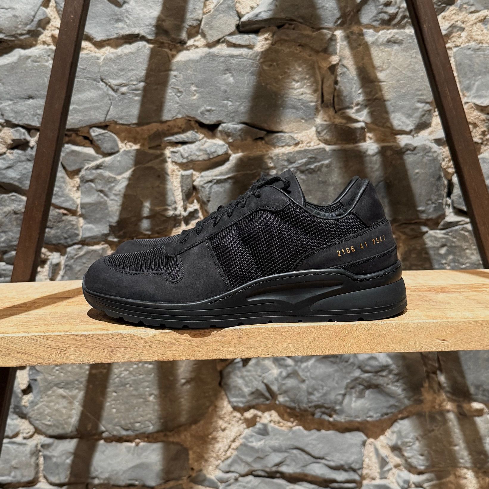 Common Projects Common Project New Track Black Mesh Nubuck Sneakers Size US 8 / EU 41 - 5 Thumbnail
