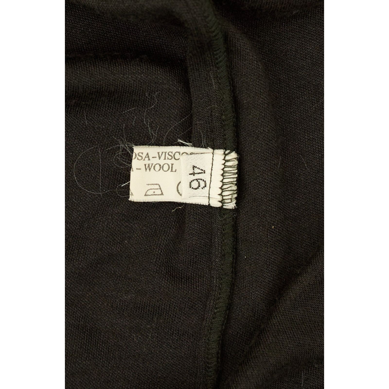 Dolce & Gabbana Black Wool Dress Size L / US 10 / IT 46 - 5 Thumbnail