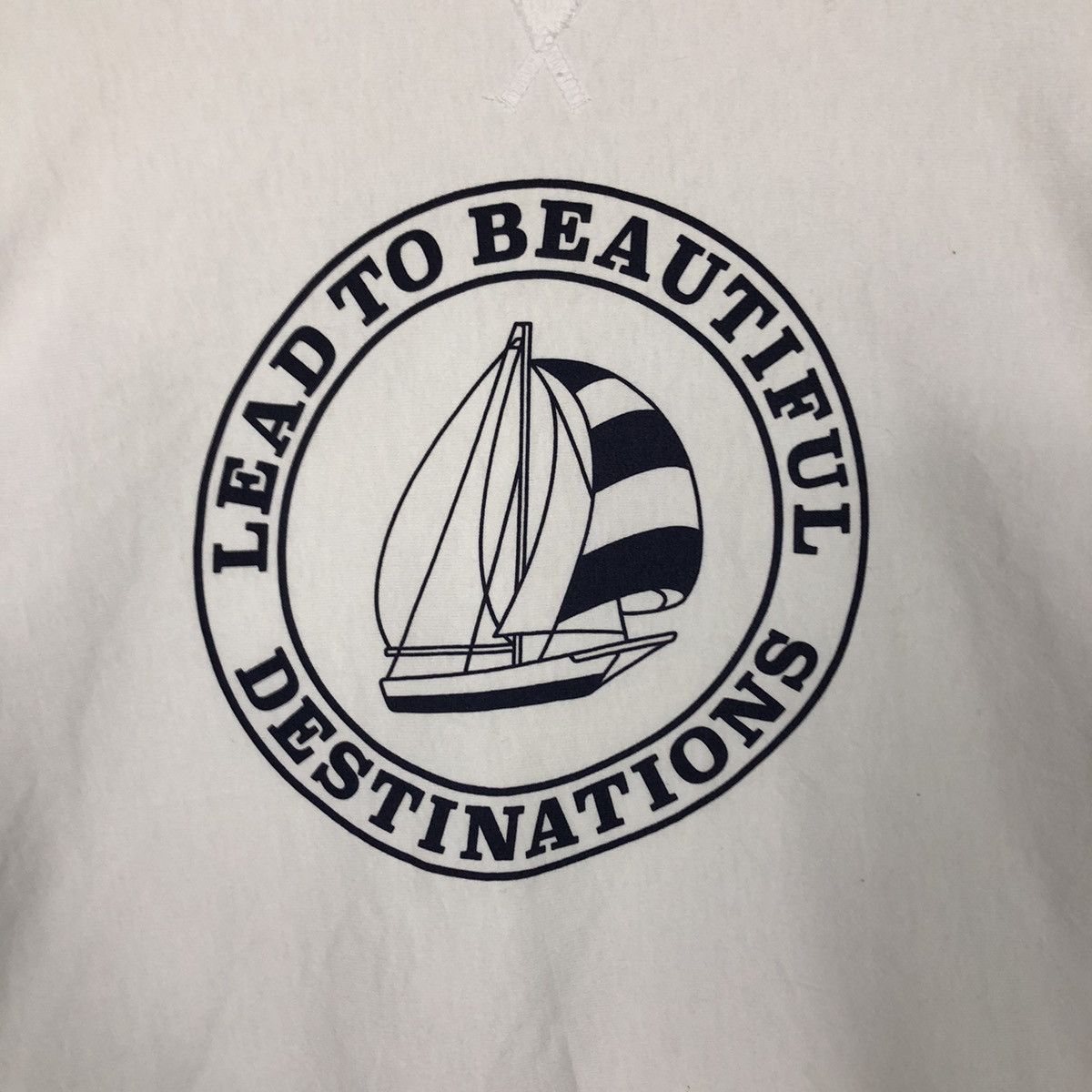 Japanese Brand × Vintage 📌Lead To Beautiful Destination Cropped Sweatshirt Size US M / EU 48-50 / 2 - 12 Thumbnail