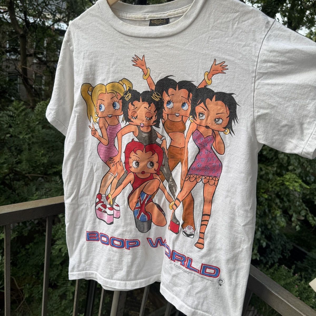 Vintage 90s Faded Betty Boop Spice Girls Tee ERD Grunge Chrome Size US M / EU 48-50 / 2 - 4 Thumbnail