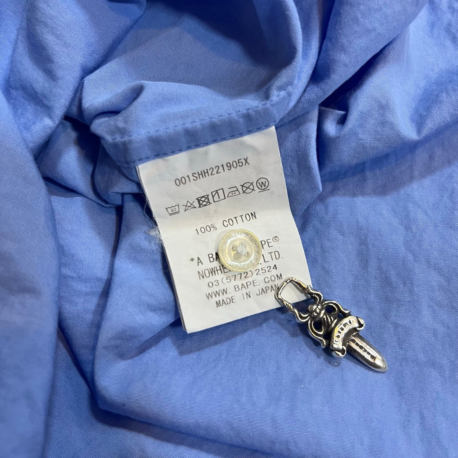 Bape × Comme des Garcons Authentic Bape x Comme Des Garçons Button Up Dress Shirt XL Size US XL / EU 56 / 4 - 5 Thumbnail