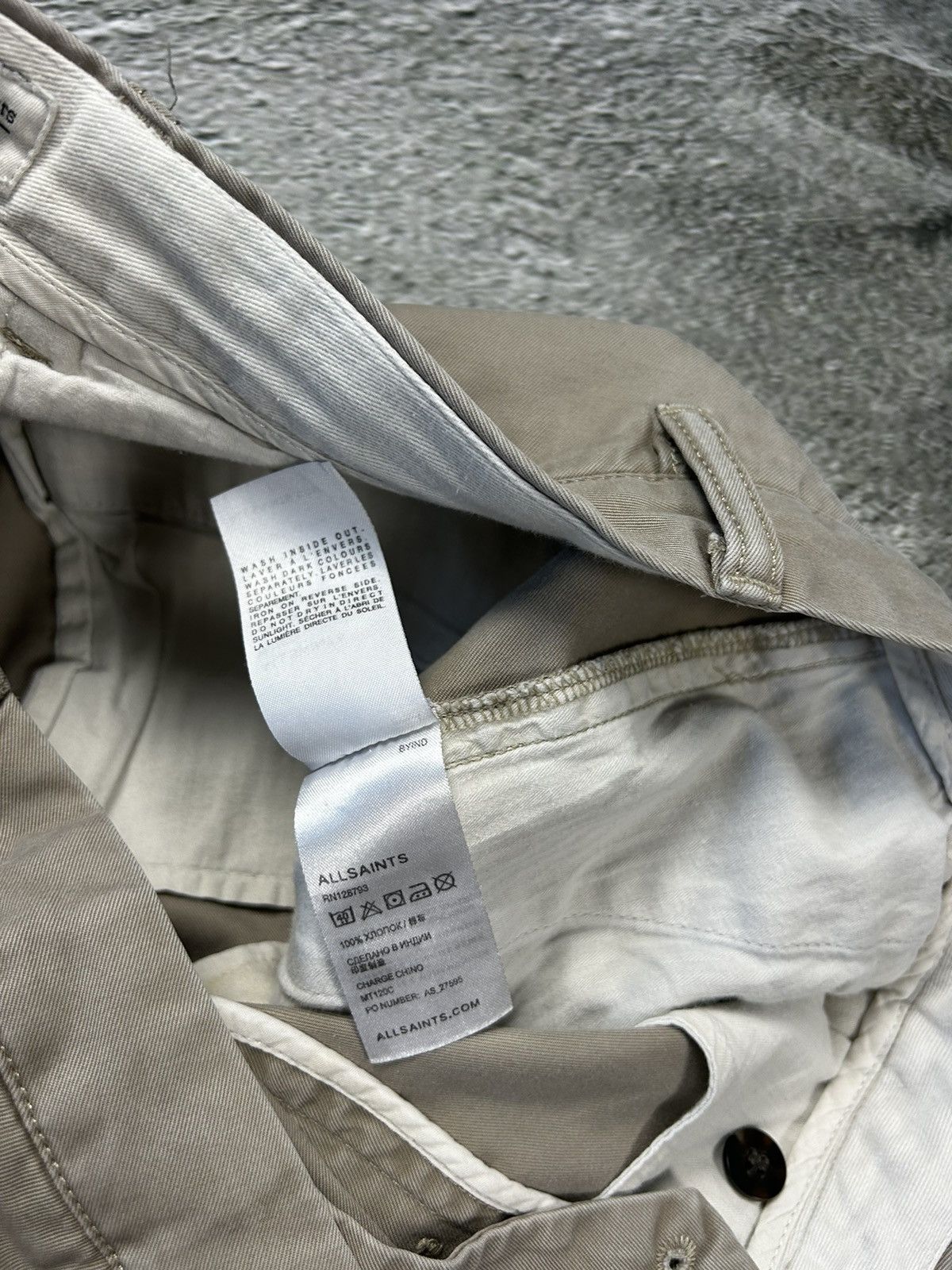 Allsaints Allsaints Charge Chino Pants Beige Size US 34 / EU 50 - 6 Thumbnail