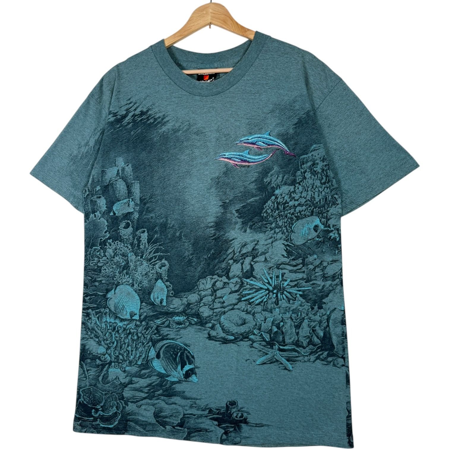 Signal Sport Vintage Sea Life AOP Nature Tee 90s L Size US L / EU 52-54 / 3 - 3 Thumbnail