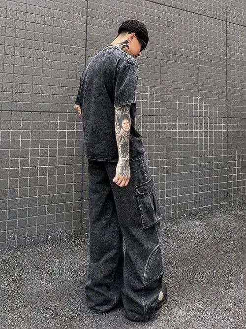 Designer × Japanese Brand × Vintage washed faded cleanfit yuppie bootcut grunge cargo pants Size US 35 - 4 Thumbnail