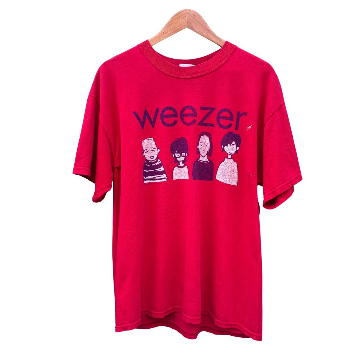 Band Tees Vintage Y2K Weezer Band Cartoon T Shirt Size US L / EU 52-54 / 3 - 1 Thumbnail