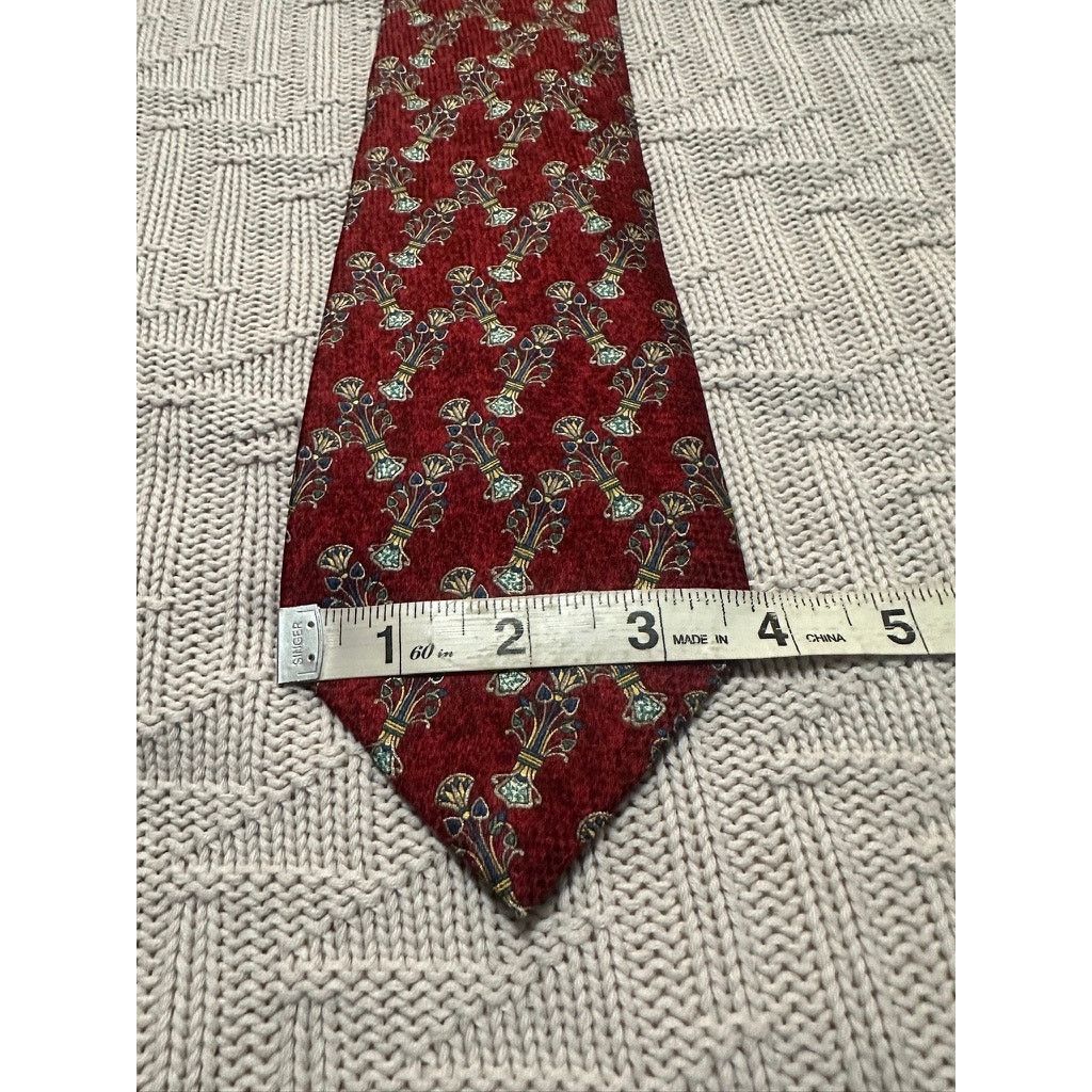 Other The MET maroon print silk tie Size ONE SIZE - 5 Thumbnail