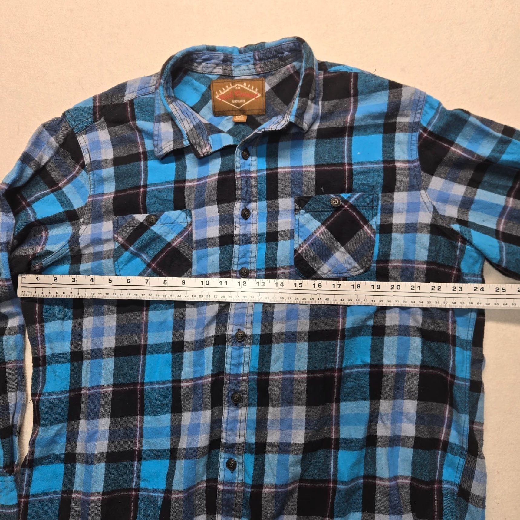 Camel VINTAGE Red Camel Button-Up Shirt Long Sleeve Adult Men 2XL Blue Plaid Flannel Casual Workwear Size US XXL / EU 58 / 5 - 4 Thumbnail