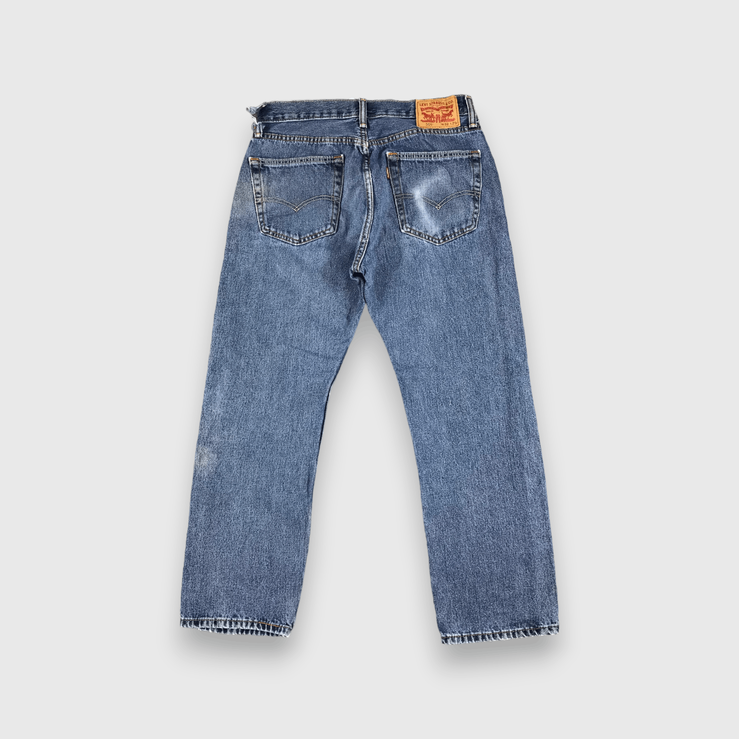 Levi's Vintage Blue Wash Levis 505 Jeans-J899 Size US 31 - 2 Thumbnail