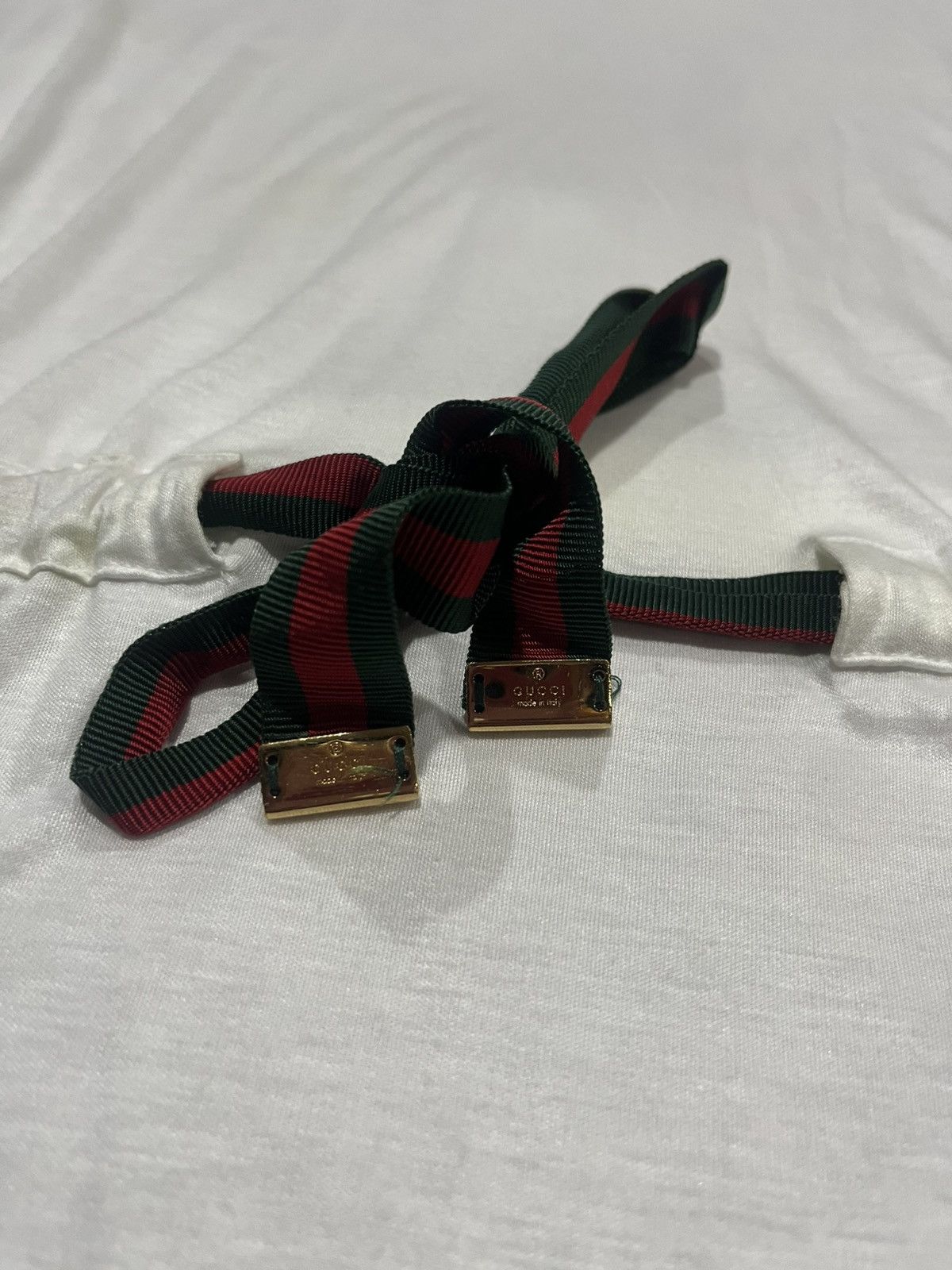 Gucci Gucci White Modal Web Belt Top L Size L / US 10 / IT 46 - 5 Thumbnail
