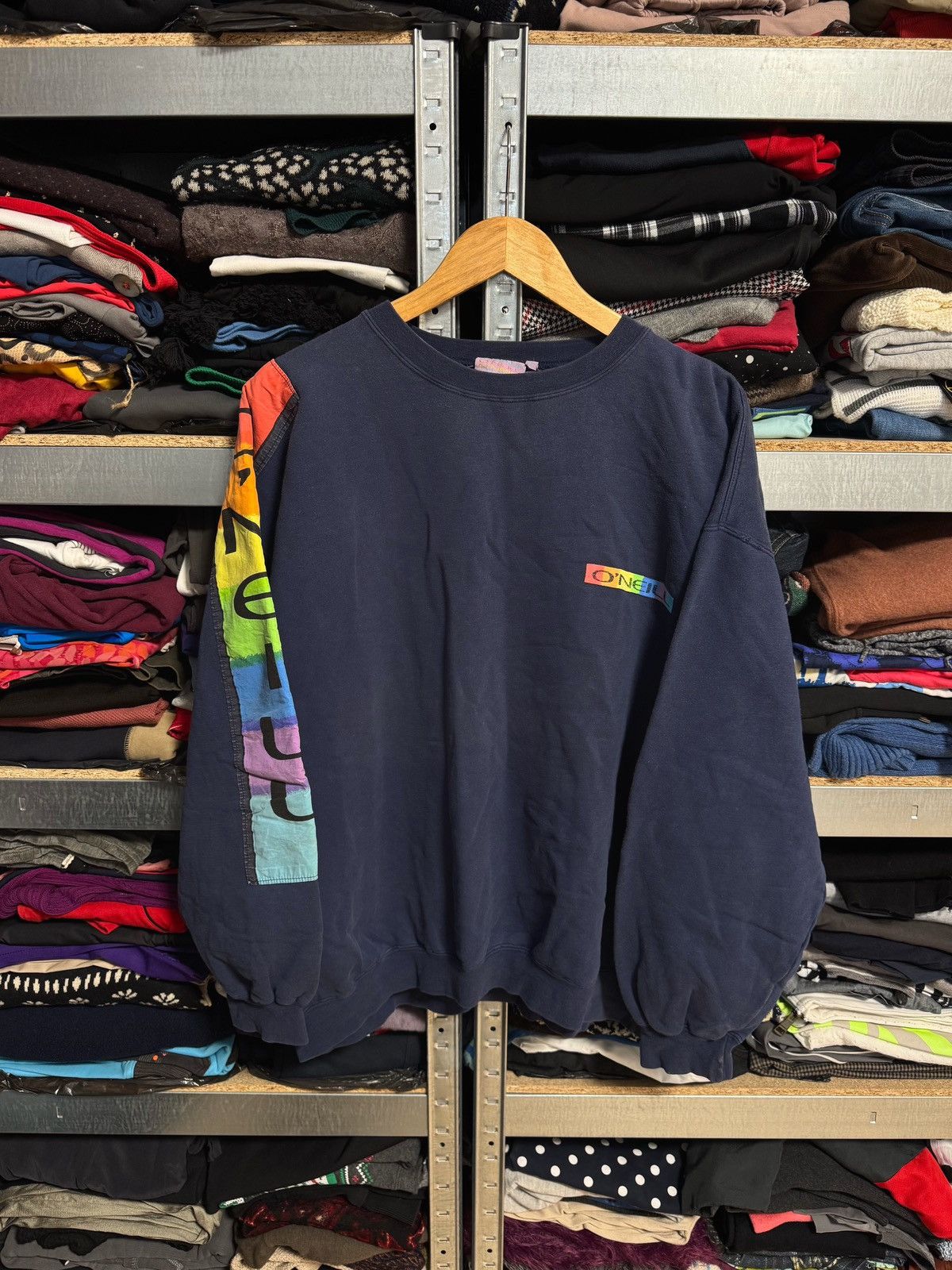 O'Neill Vintage 90s O’Neill Snw Surf Logo Sweatshirt Pullover Size L Size US L / EU 52-54 / 3 - 1 Thumbnail